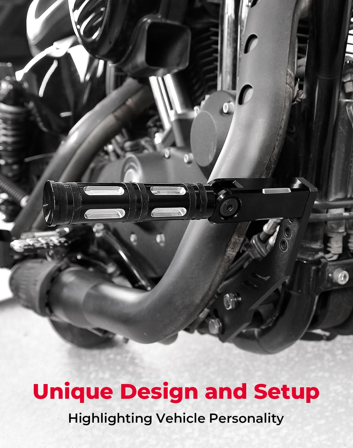 Highway Pegs Adjustable Foot Pegs Mount Kit for Sportster 883 1200 Iron 883 - Image 2