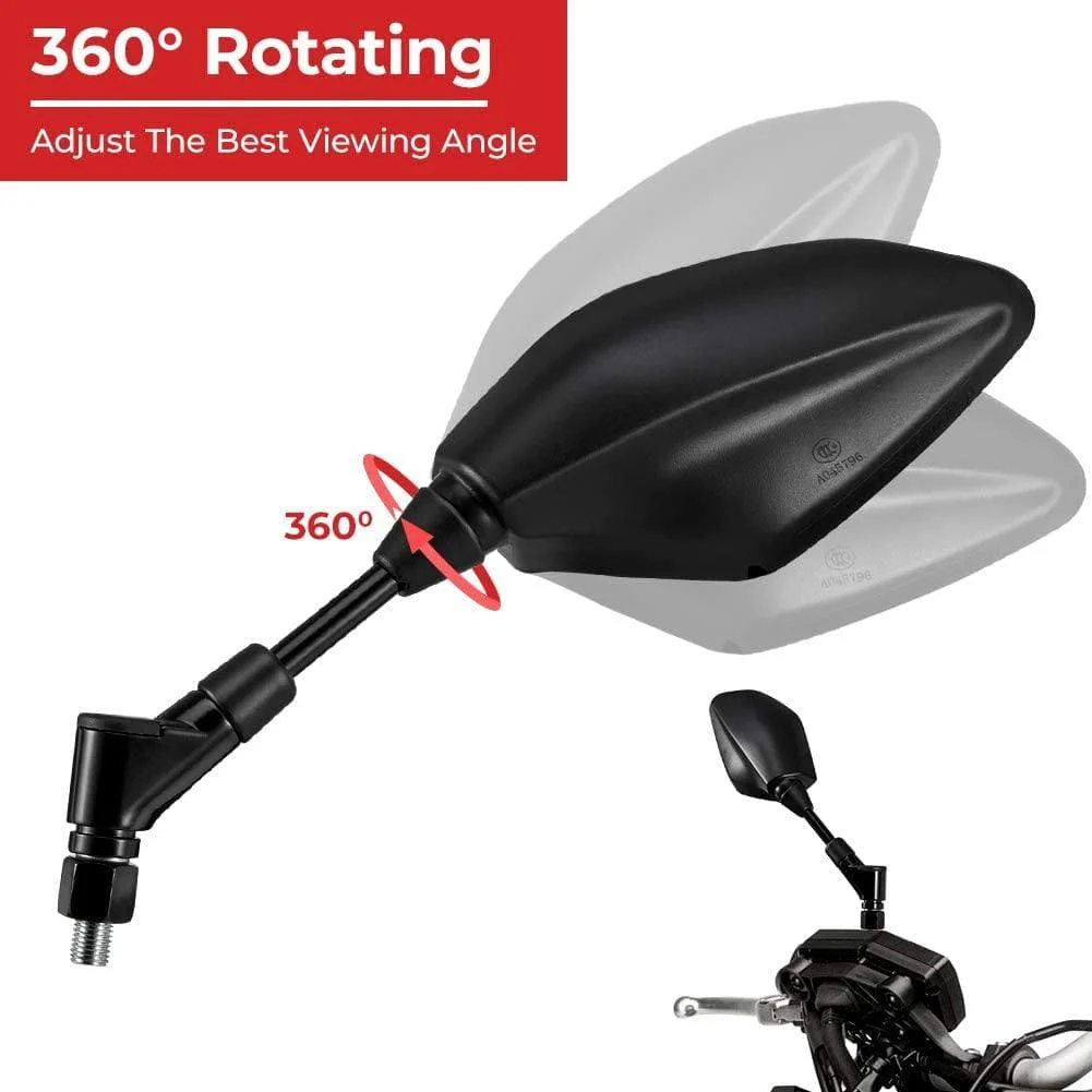 Motorcycle Rear View Side Mirrors for Grom Navi - Image 4