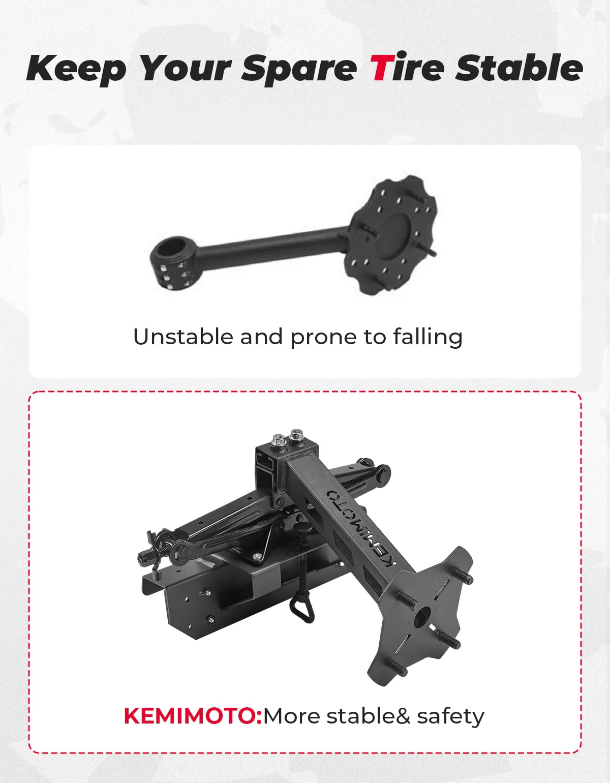 Spare Tire Mount for Pioneer 1000/1000-6 2016-2023 - Image 5