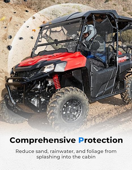 UTV 2-IN-1 Flip Windshield for Honda Pioneer 700 / 700-4 - Image 5