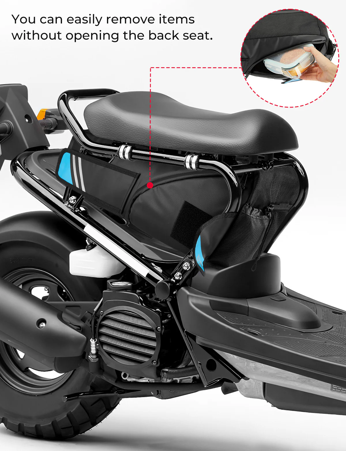 Under Seat Storage Bag for Ruckus 2010-2024 - Image 6