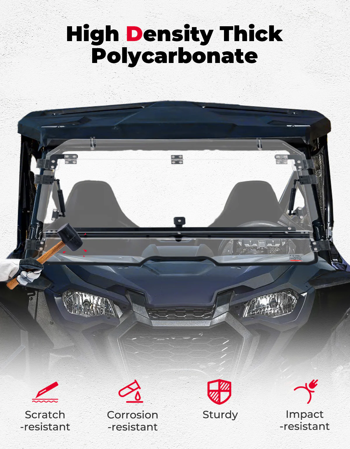 Flip 2-in-1 Windshield for Talon 1000X/1000R/1000X-4 - Image 6