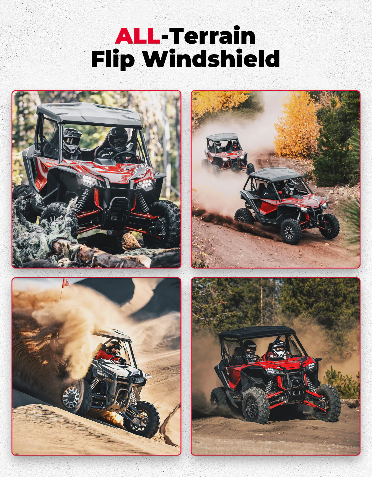 Flip 2-in-1 Windshield for Talon 1000X/1000R/1000X-4 - Image 7