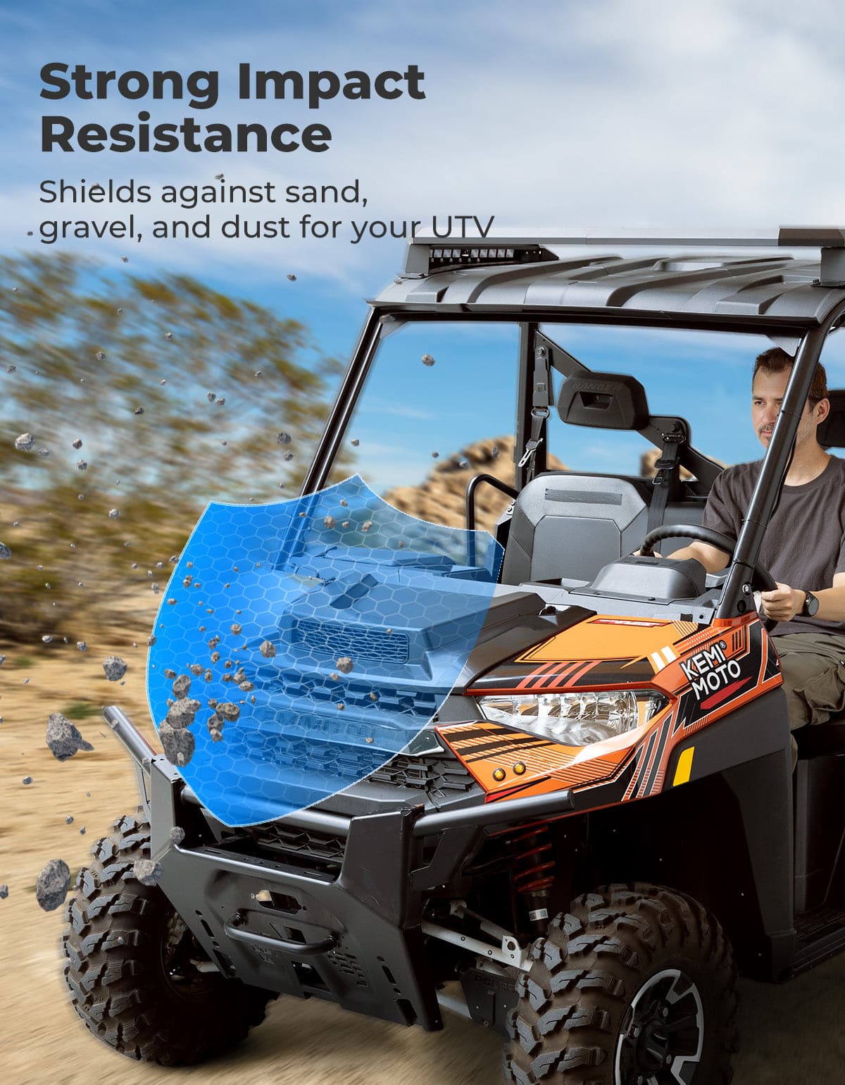 Hood Scoop for Polaris Ranger XP 1000/ Crew 2018-2024 - Image 3