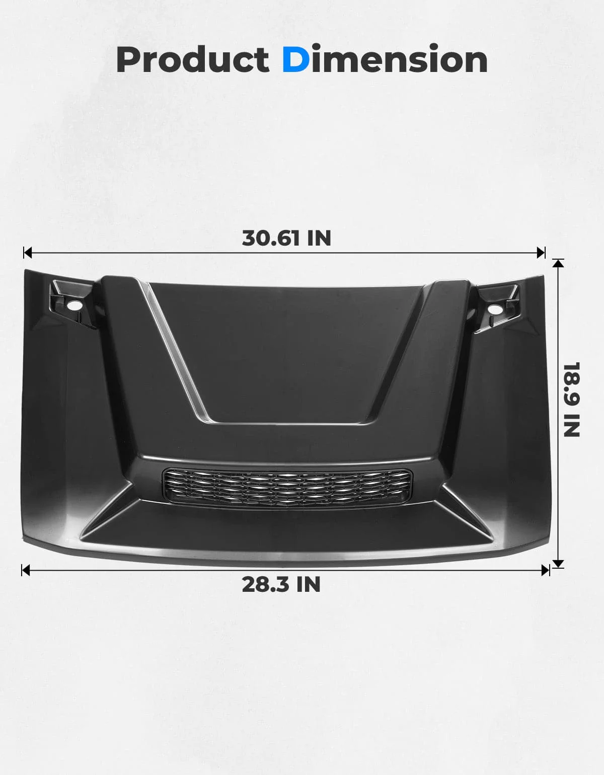 Hood Scoop for Polaris Ranger XP 1000/ Crew 2018-2024 - Image 7