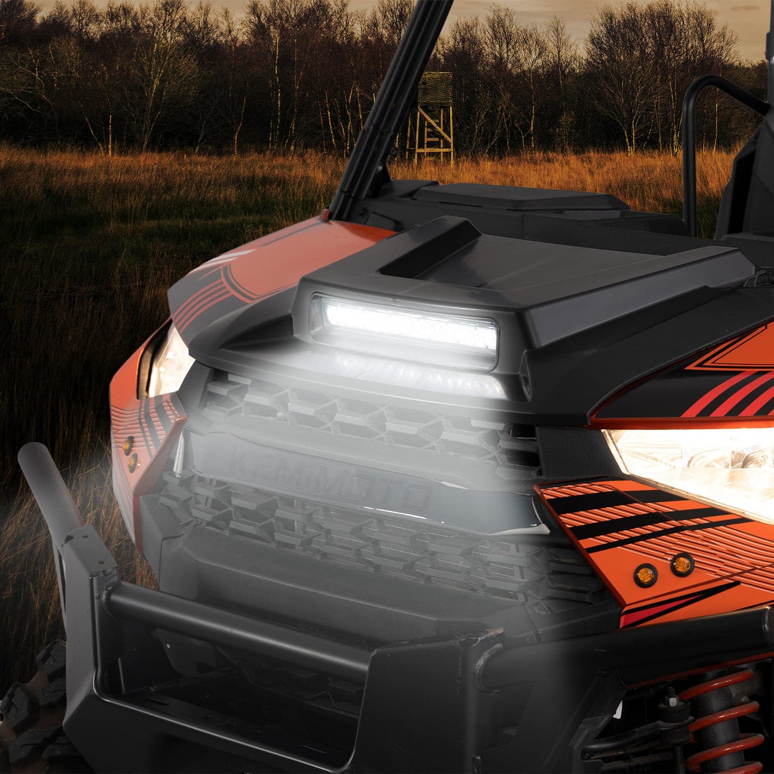 Hood Scoop with LED Spot Light for Polaris Ranger XP 1000/ Crew - Image 8