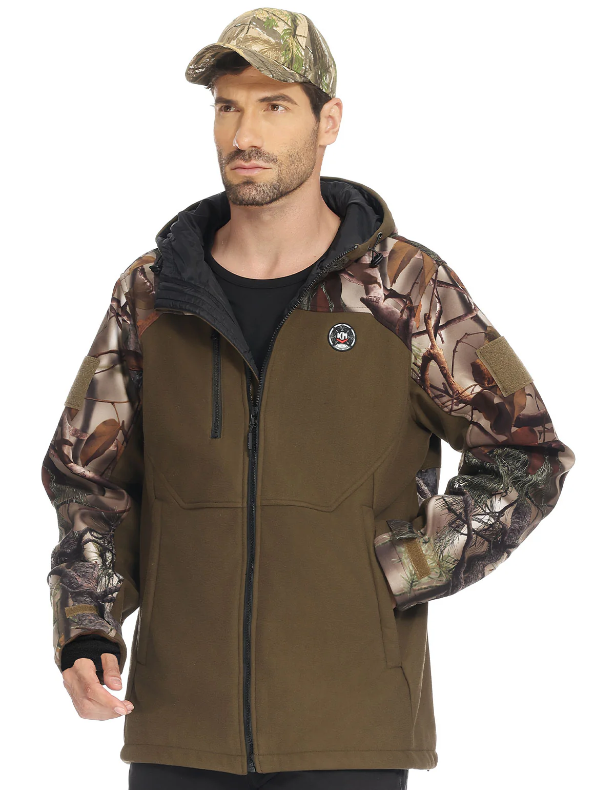 Hooded Heated Camo Jackets with Battery Pack for Hunting Outdoor Hiking - Image 6