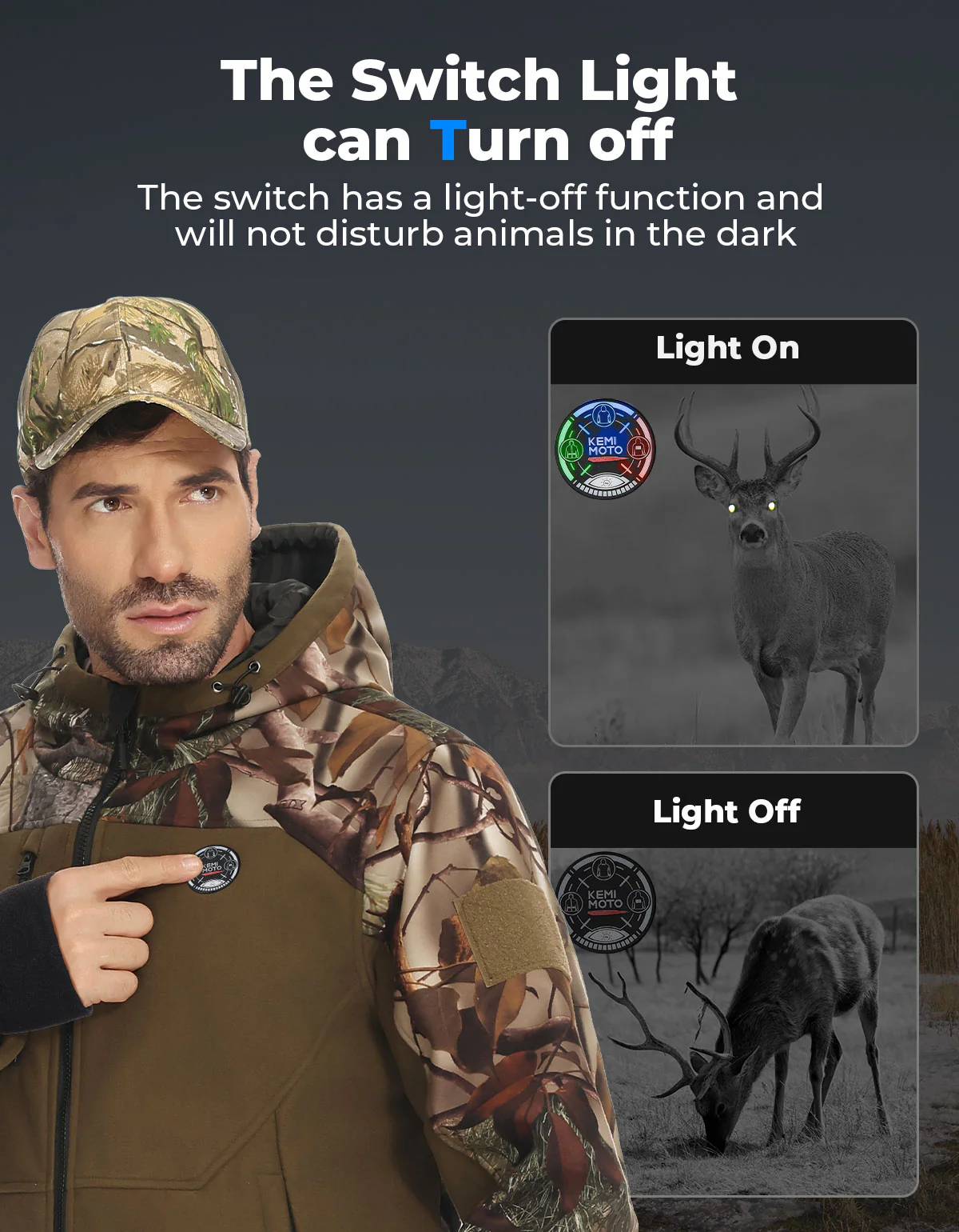 Hooded Heated Camo Jackets with Battery Pack for Hunting Outdoor Hiking - Image 9