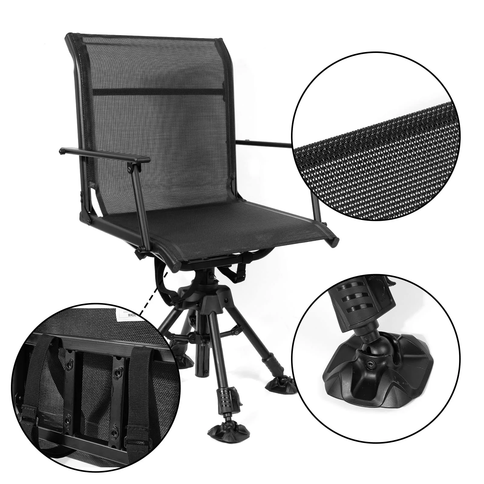 360 Degree Silent Swivel Blind Hunting Chair - Image 7