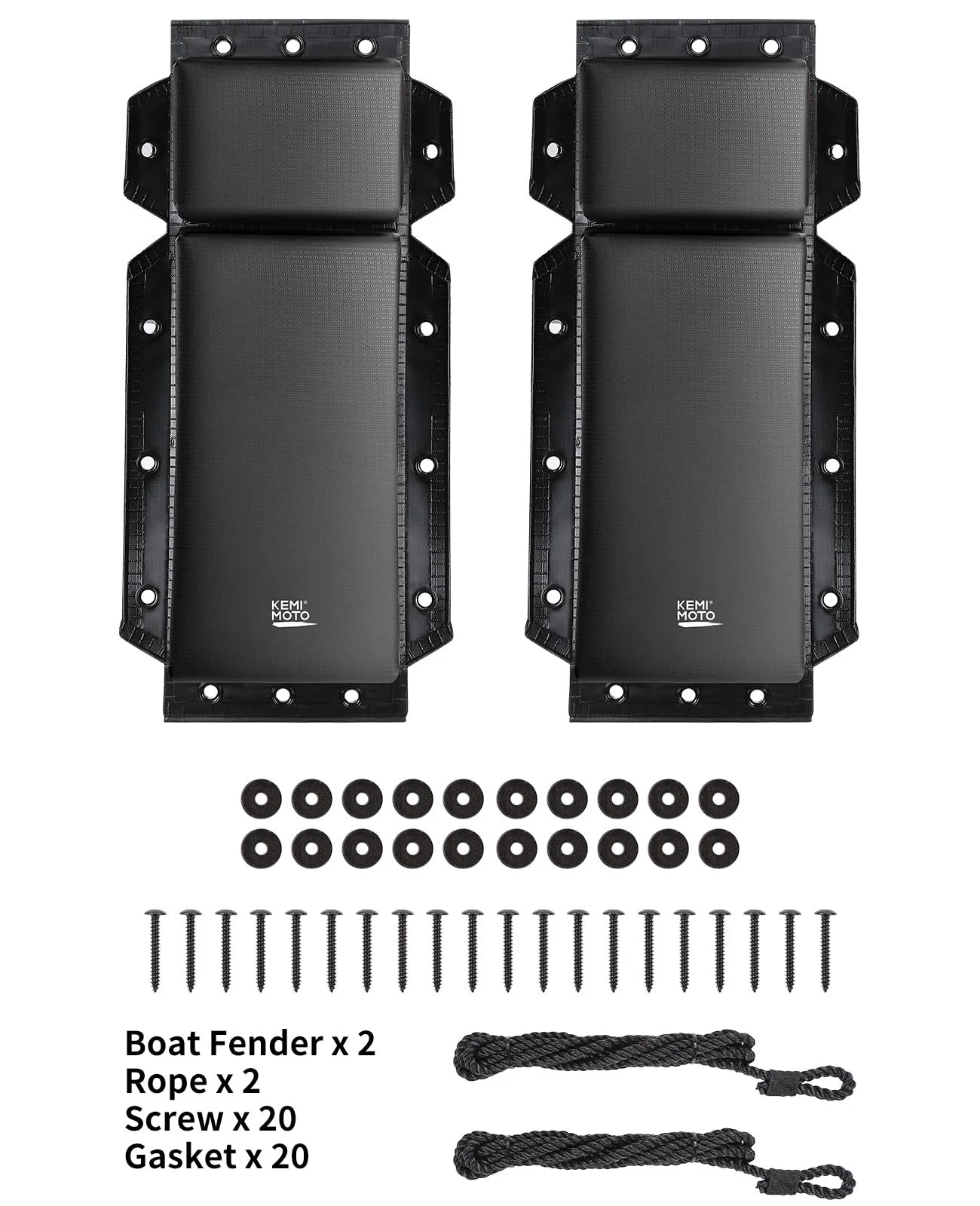 Flat Boat Fender, Marine Fender 2pcs for Ski Boat - Image 10