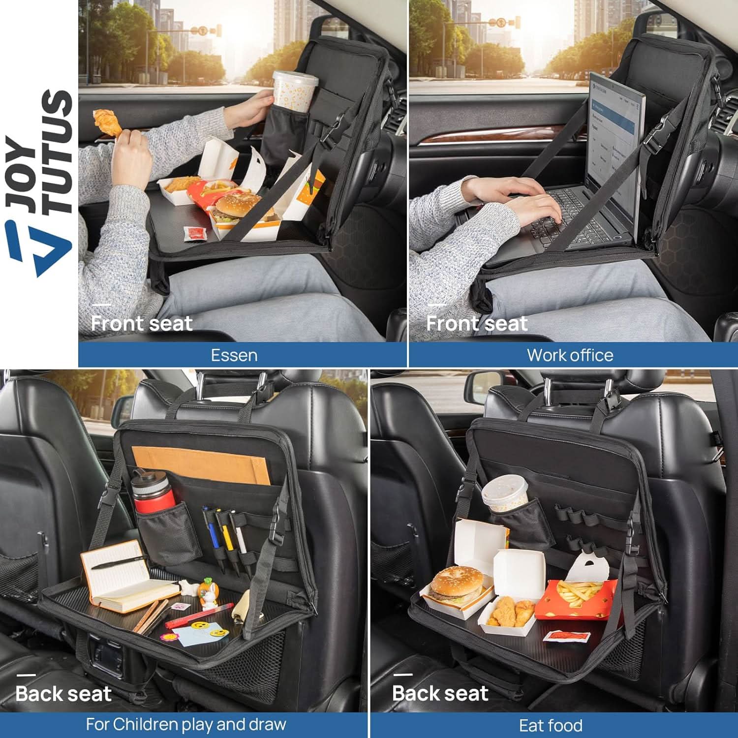 JOYTUTUS 3 in 1 Steering Wheel Eating Tray, Car Back Seat Laptop Desk - Image 6
