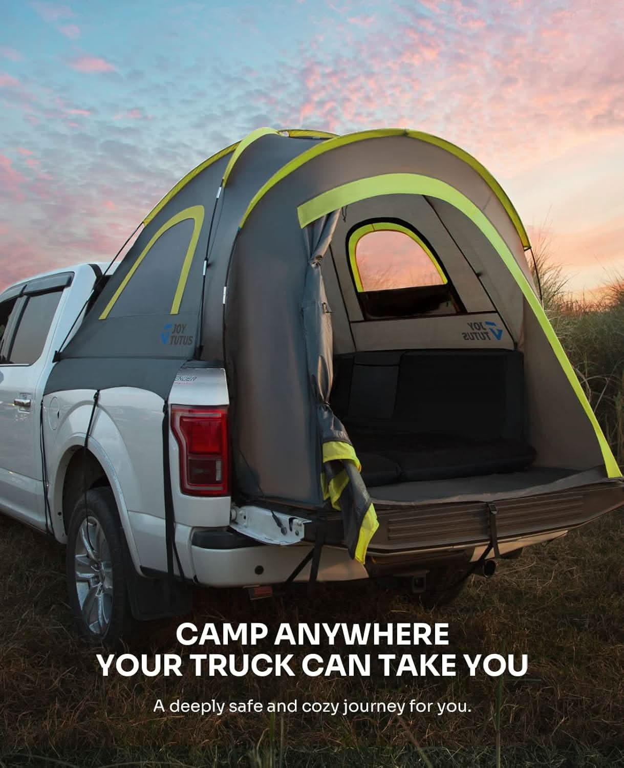 JOYTUTUS Pickup Truck Tent 2.0, 5.5-6 ft, Fiberglass rod - Image 2