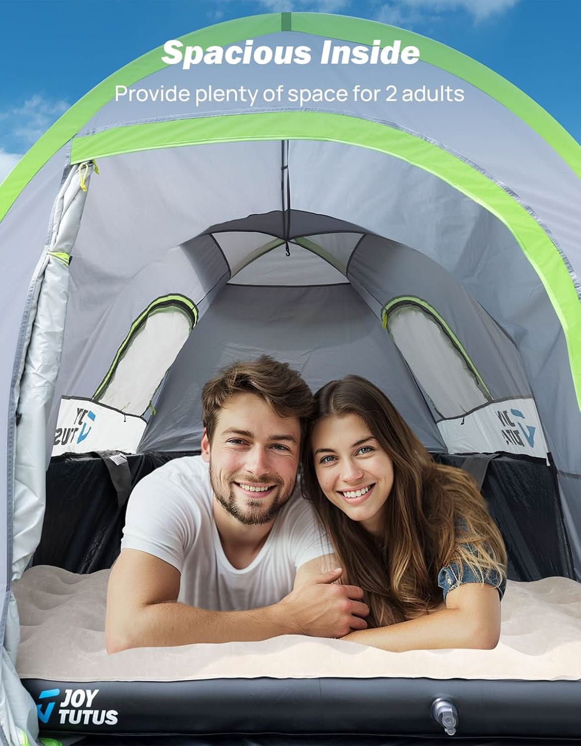 JOYTUTUS Truck Tent with Rainfly 5.5Ft-6Ft - Image 3