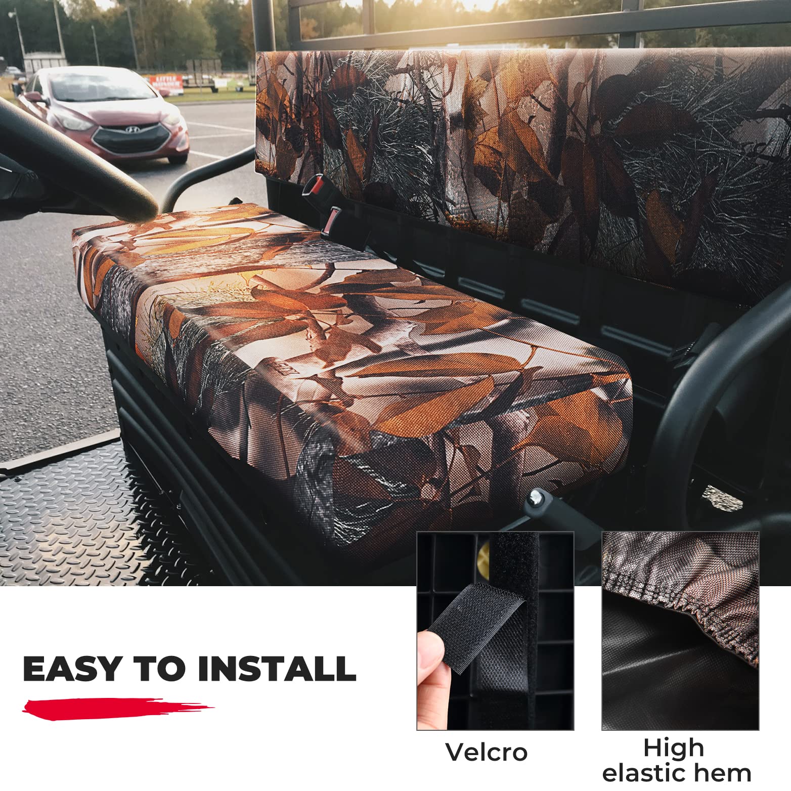 UTV Camo Seat Cover for Kawasaki Mule 3000 3010 4000 4010 - Image 6