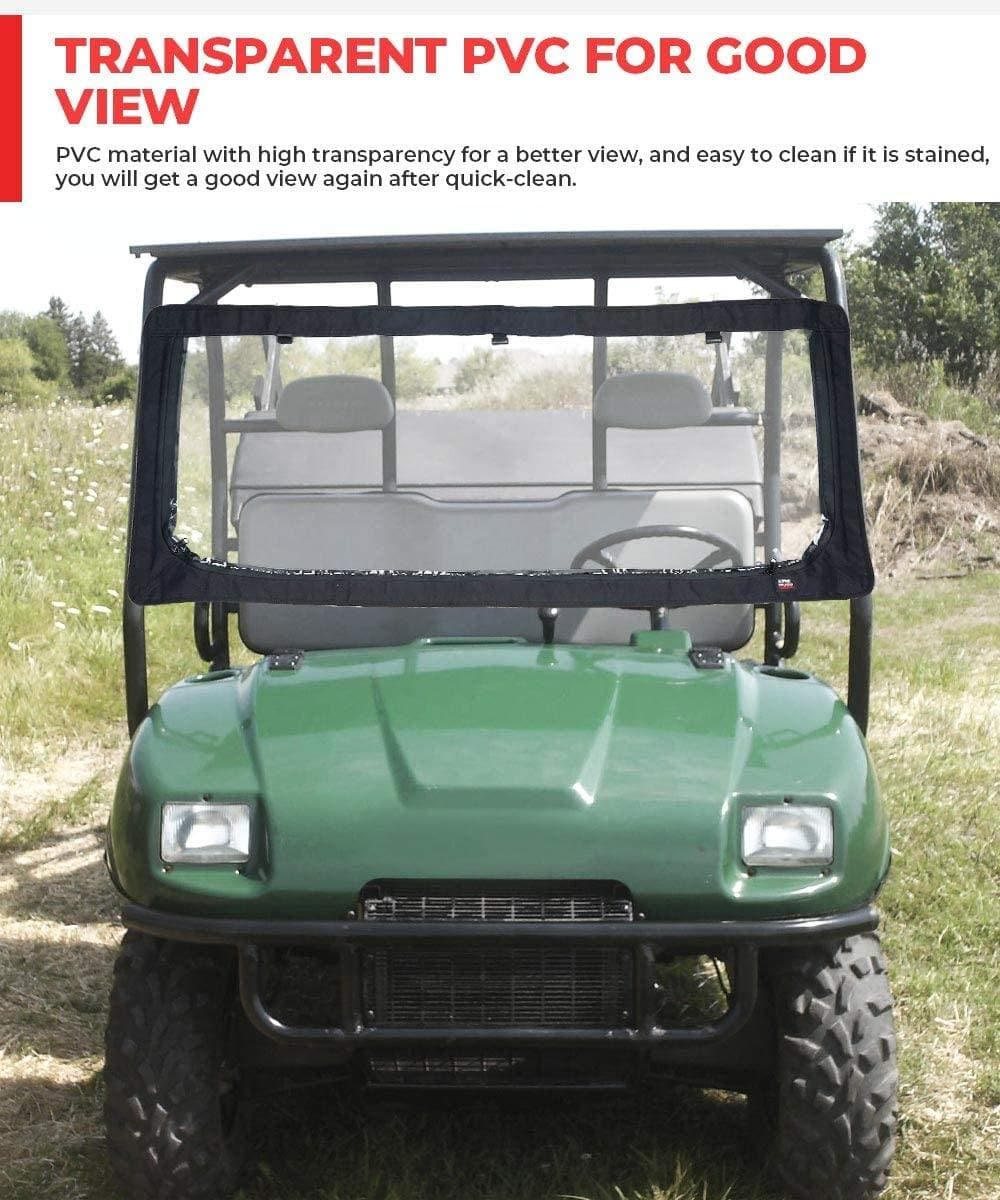Clear Full Soft Window for Kawasaki Mule2500/3000/Polaris Ranger - Image 2