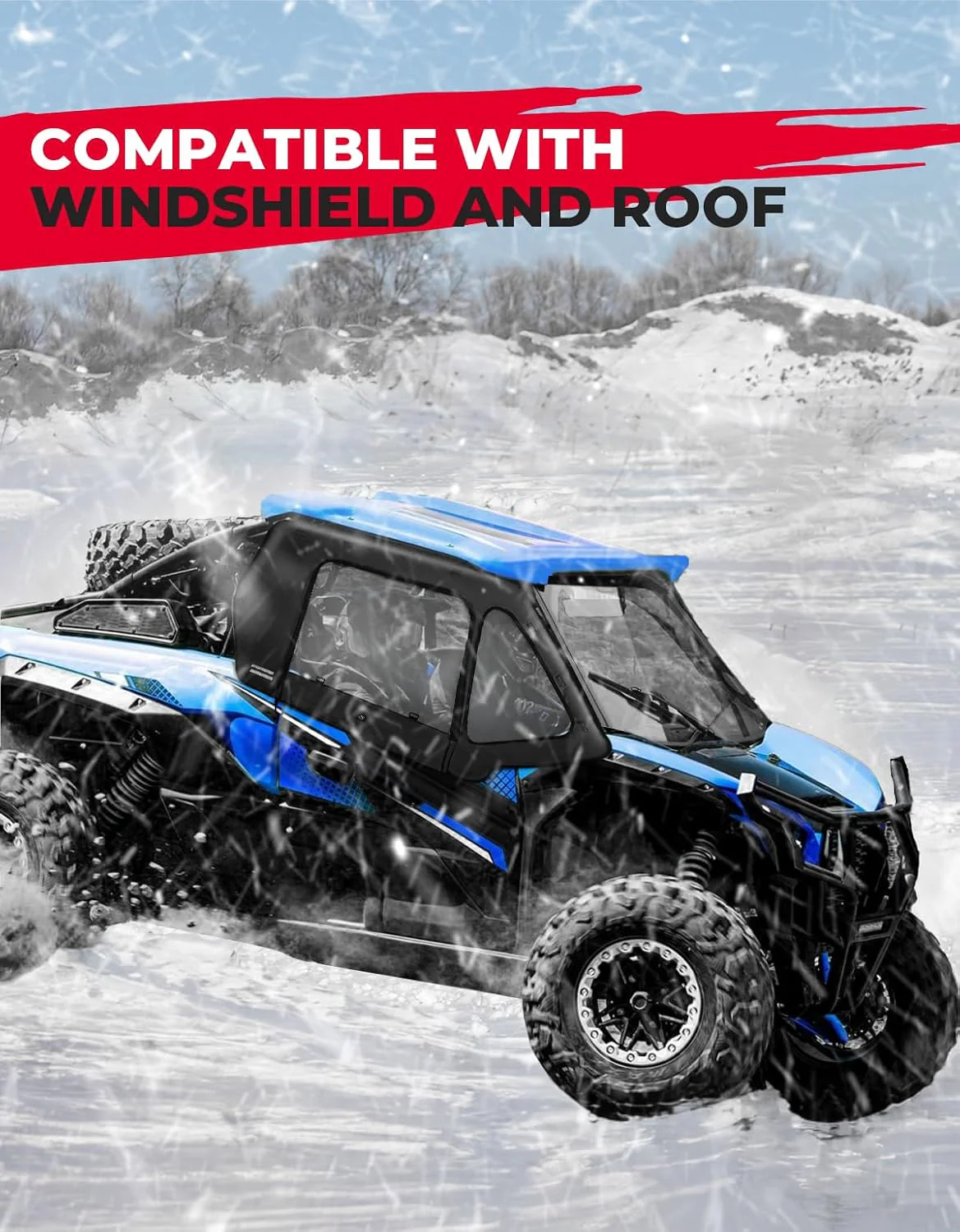 Soft Cab Enclosures Upper Doors for Kawasaki Teryx KRX 1000 - Image 6