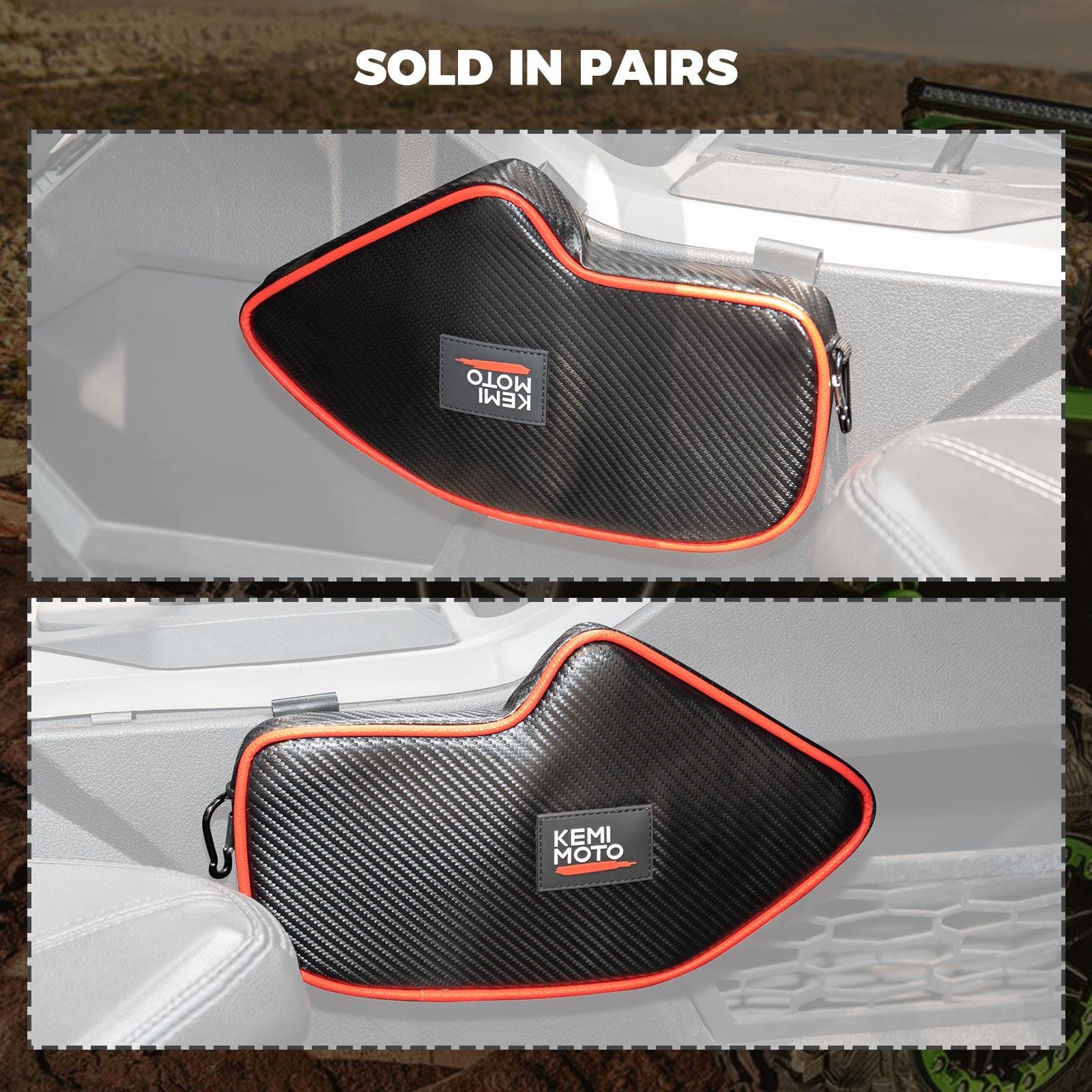 1 Pair Protective Knee Pads for Kawasaki Teryx KRX 1000 - Image 3