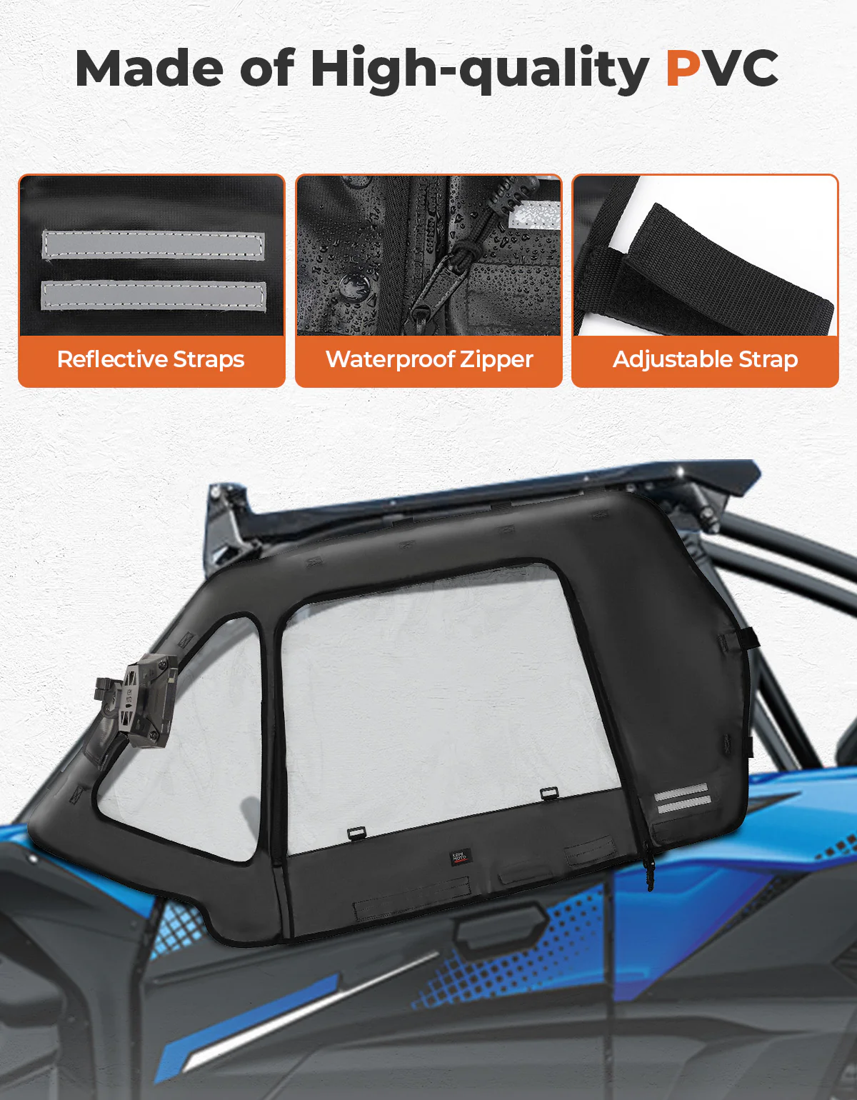 Soft Upper Doors for 2020+ Kawasaki Teryx 1000 (2024 Upgraded Version) - Image 7