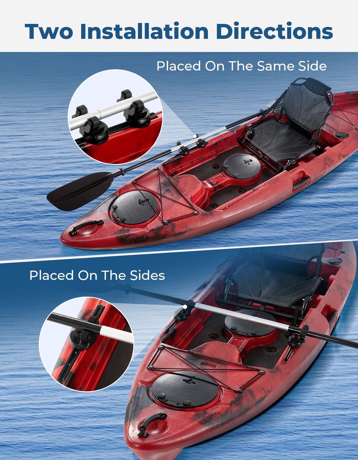 2PCS Paddle Holder for Fishing Kayak - Image 2