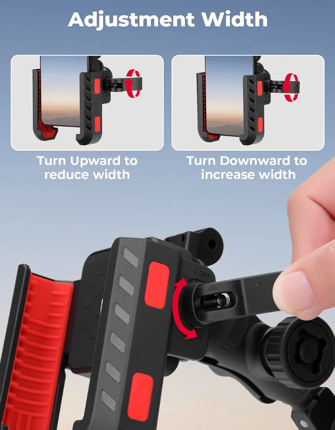 KEMIMOTO Anti-Vibration Phone Mount for ATV|Motorcycle|Bike - Image 4