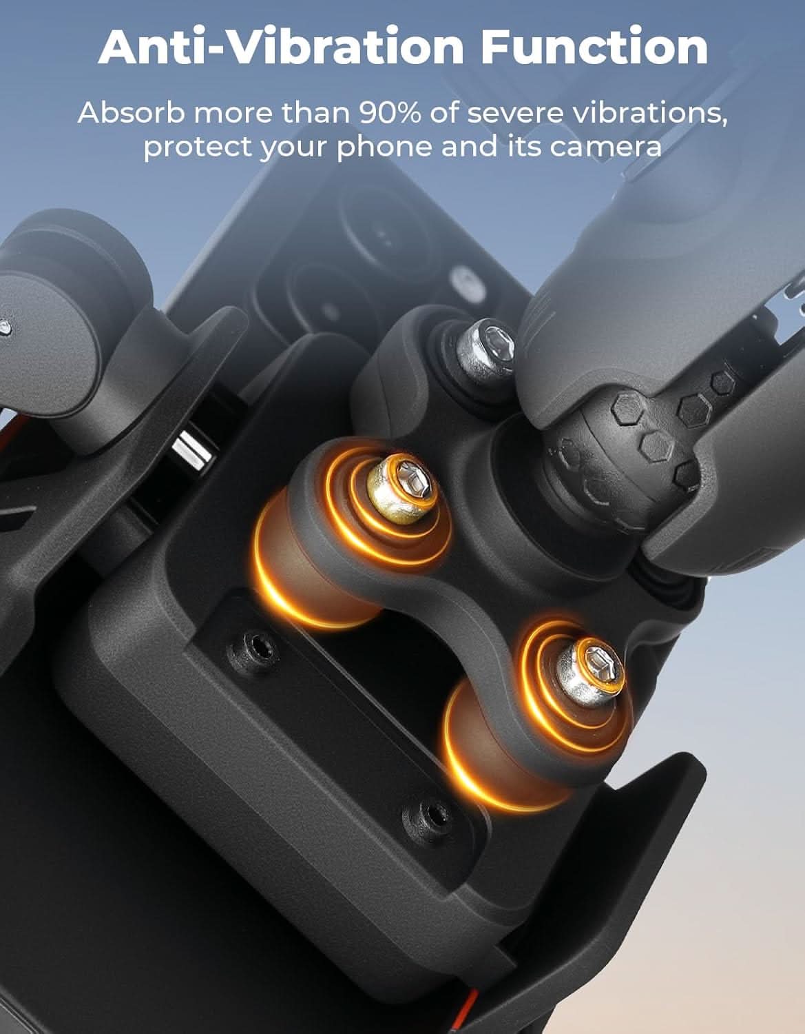 KEMIMOTO Anti-Vibration Phone Mount for ATV|Motorcycle|Bike - Image 5