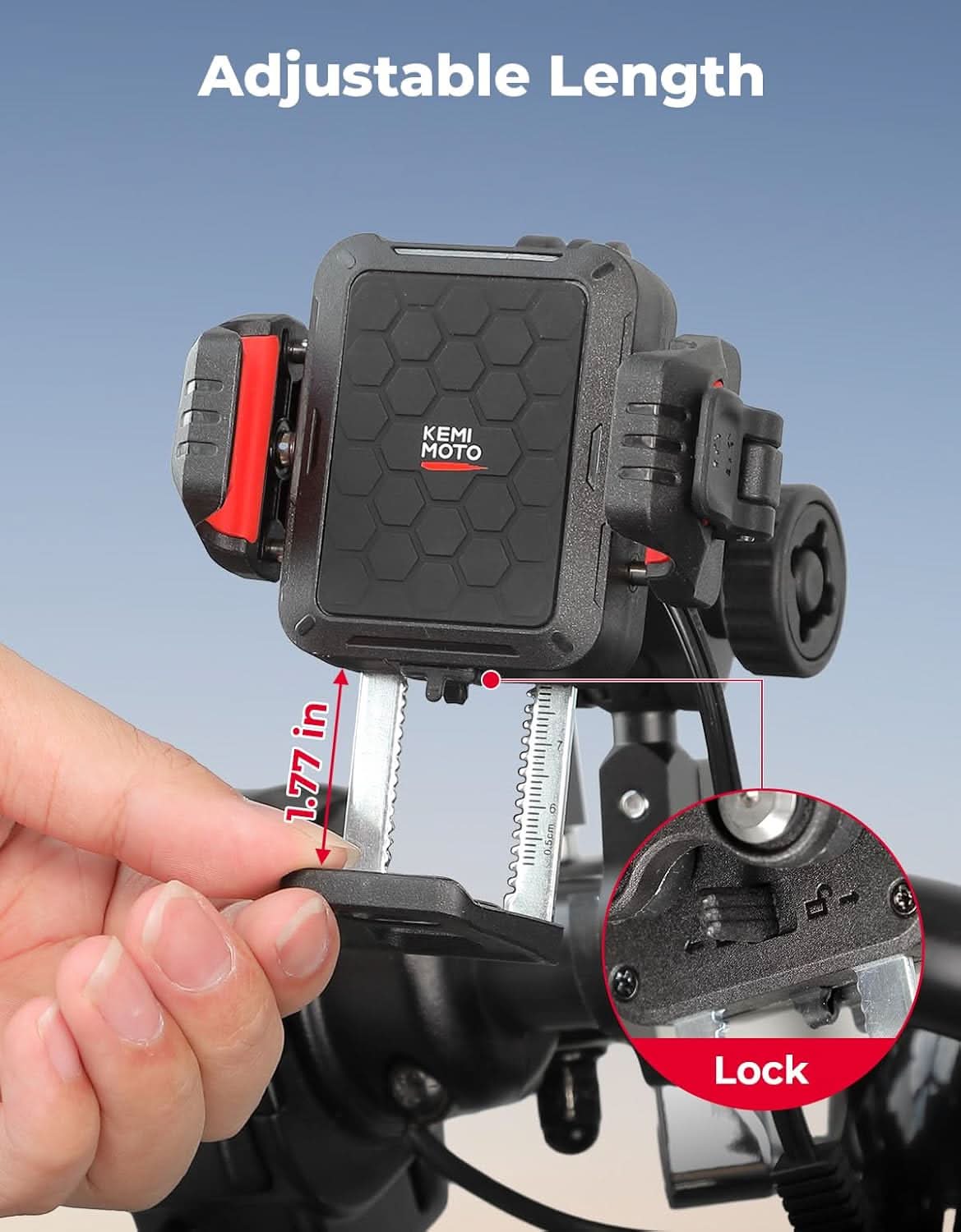 KEMIMOTO Charging Phone Mount For Motorcycle - Image 6