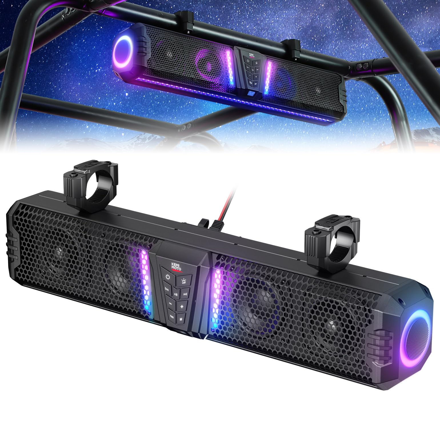 KEMIMOTO Midnight Sound Bar for Polaris RZR/570/800/900/XP/1000/Pro - Image 2