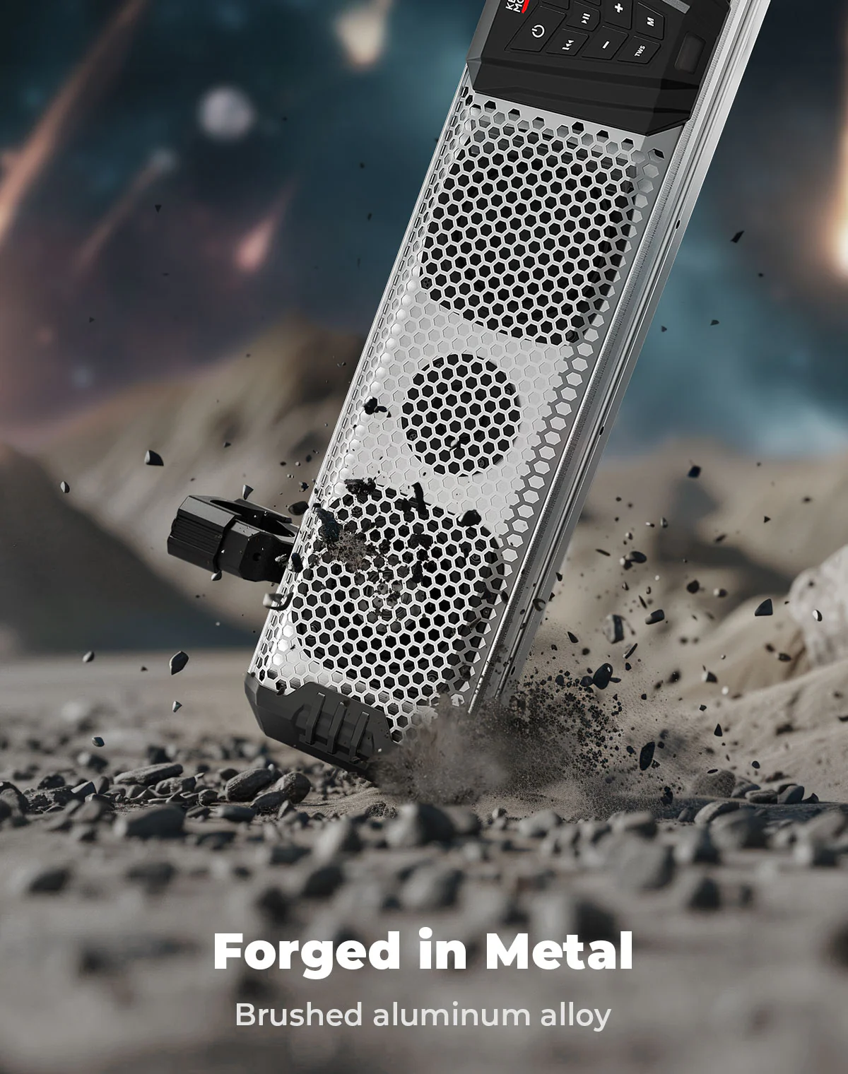 KEMIMOTO Midnight S80 Gen1.0 32" Aluminum 6-Speaker RGB Soundbar Silver - Image 7