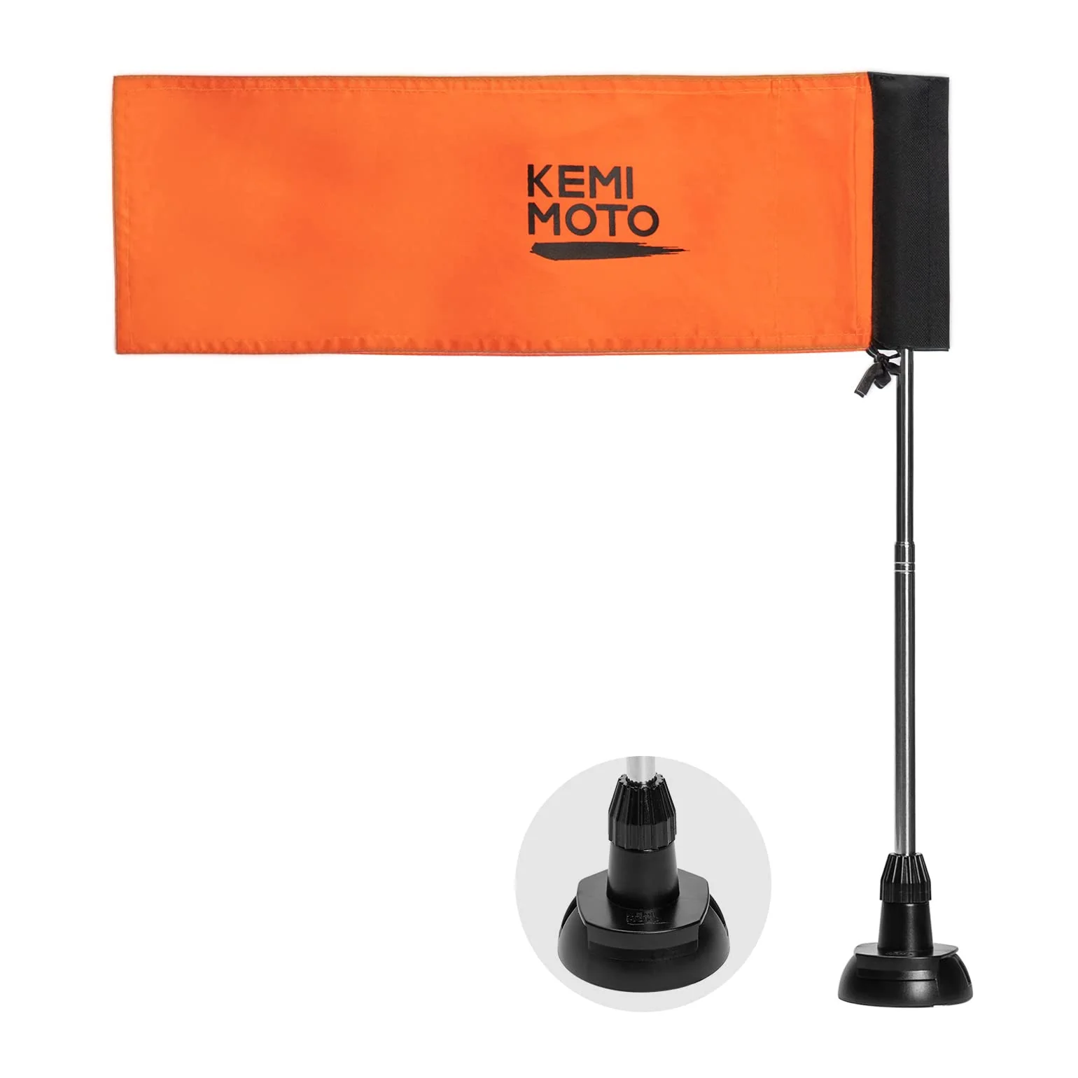 Kemimoto Orange Boat Flag, Kayak Flag with Storage Bag - Image 7