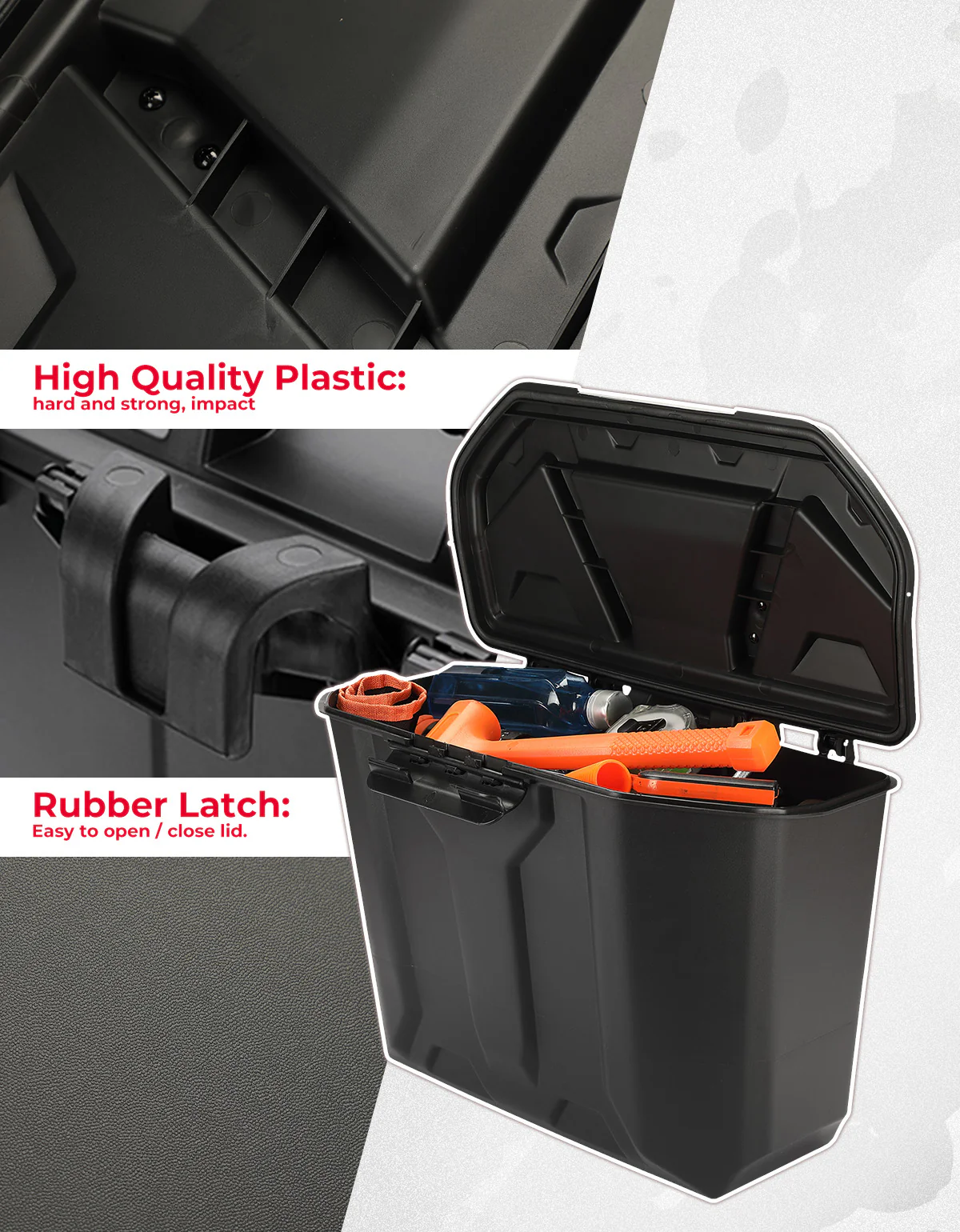 Removable Storage Bin / Box 14.7L for Can-Am Defender HD5|7|8|9|10 - Image 5