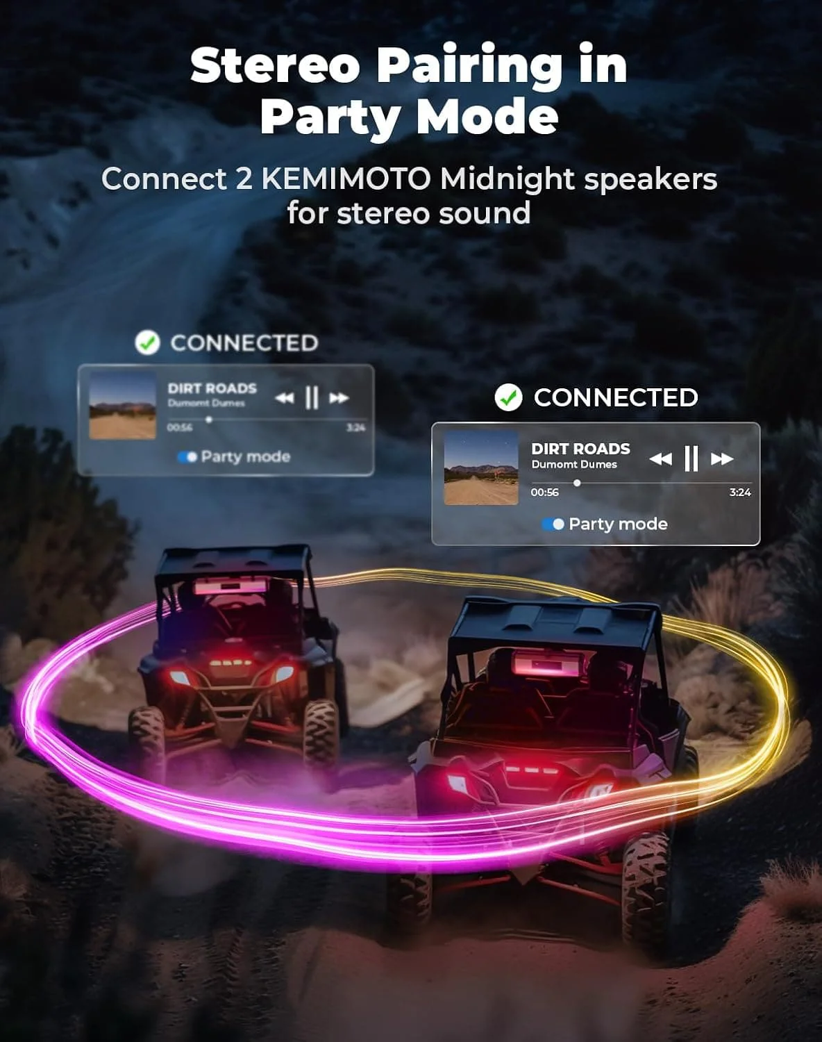 KEMIMOTO Silver Midnight S40 16" Aluminum RGB Bluetooth Soundbar - Image 5