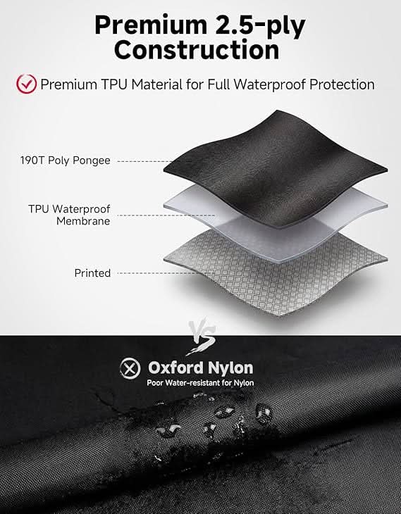 KEMIMOTO  Waterproof Lightweight Outdoor Rain Pants with Carry Bag for Cycling, Hiking, Camping, Golf - Image 4