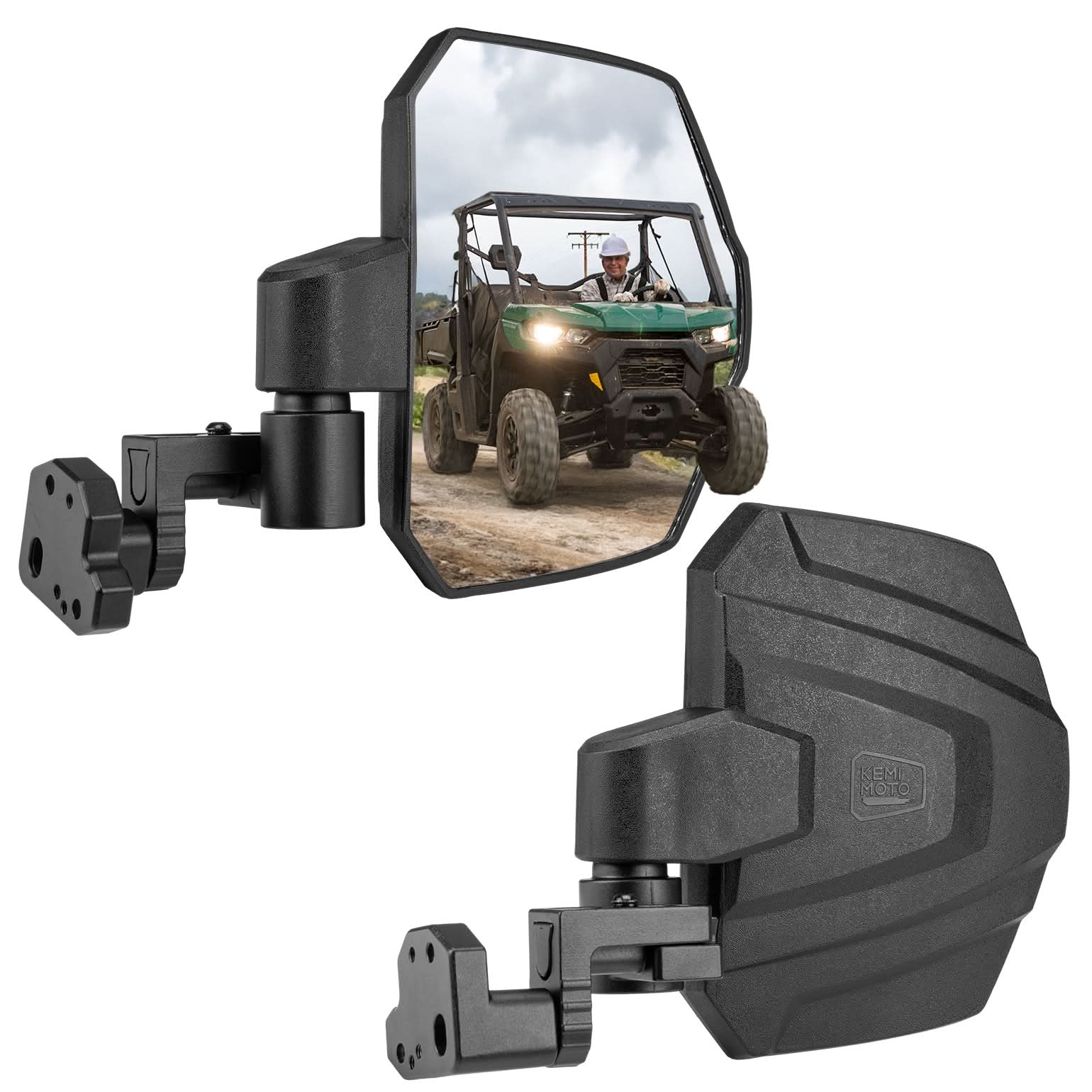 Large Side Mirrors for Can-Am Defender / Defender MAX (2016–2026) - Image 2