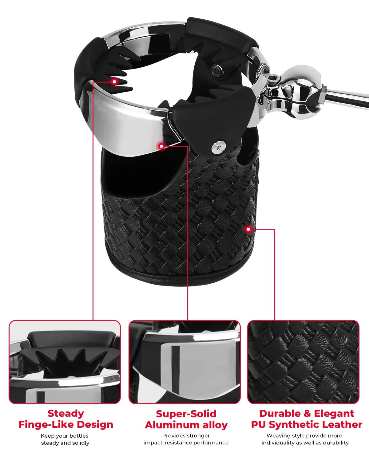 Touring Passenger Cup Holders for Street Glide Road King - Image 3