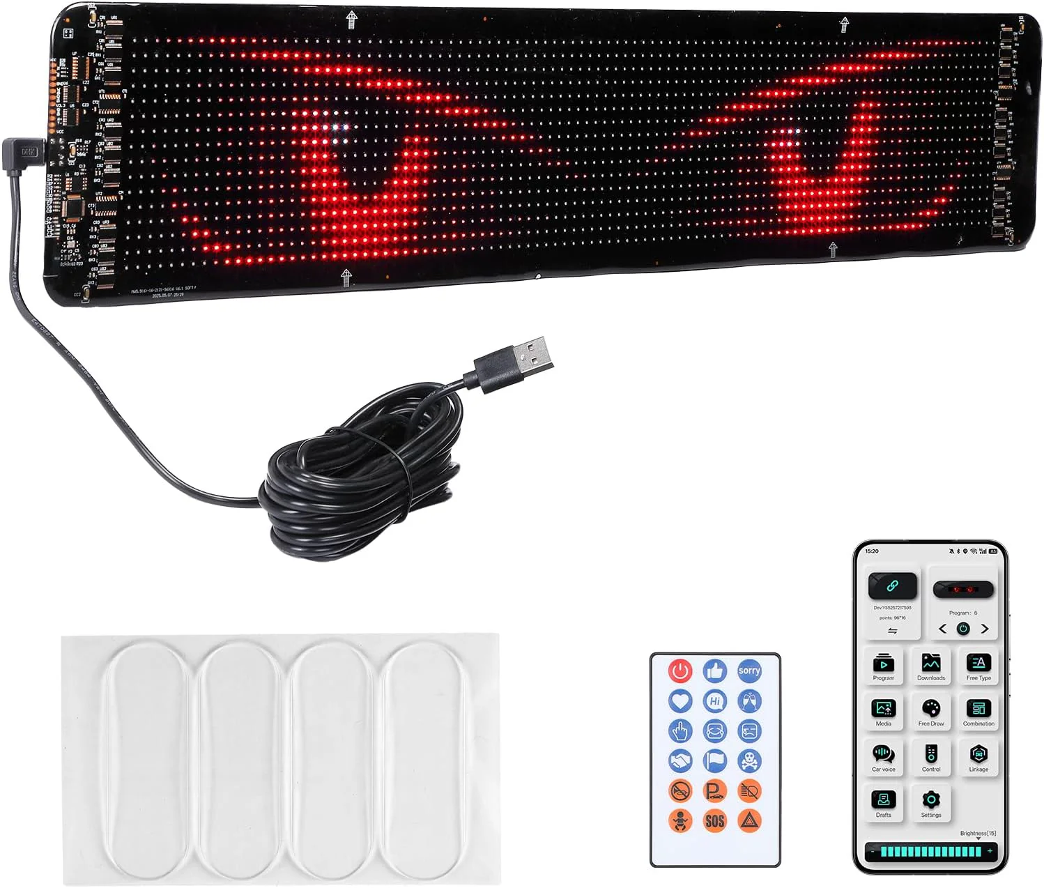 LED Digital Display Sign for Car & Golf Cart