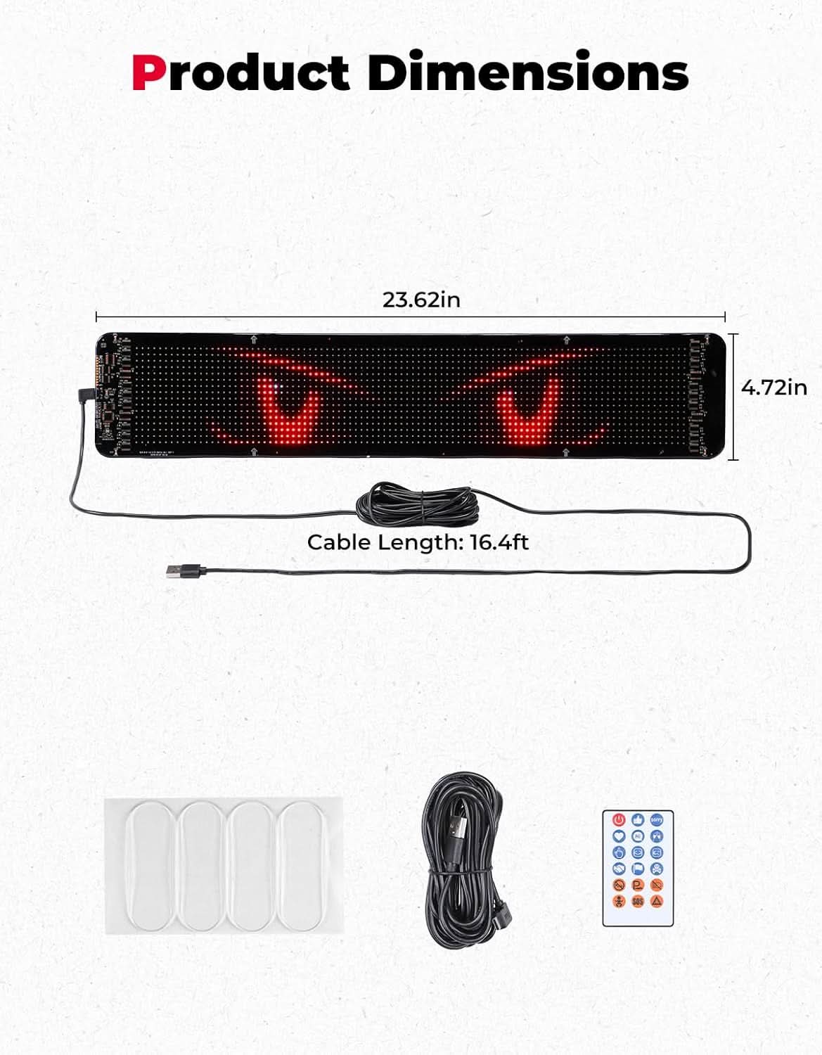 LED Digital Display Sign for Car & Golf Cart - Image 6