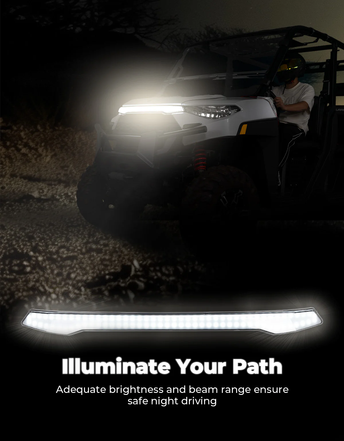 LED Fang Lights with Turn Signals for Polaris Ranger xp 1000 /Crew 2018-2024 - Image 4