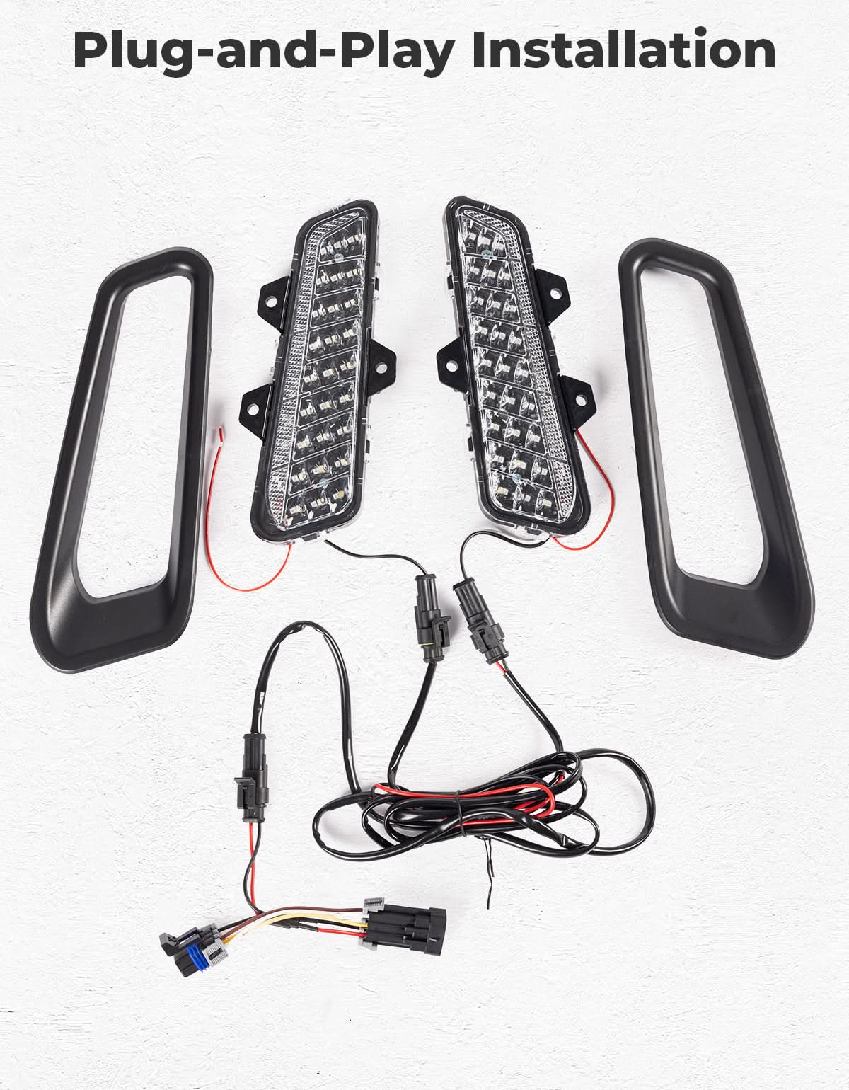 LED Front Bumper Lights for Polaris Ranger XD 1500 / CREW 2024-2025 - Image 6