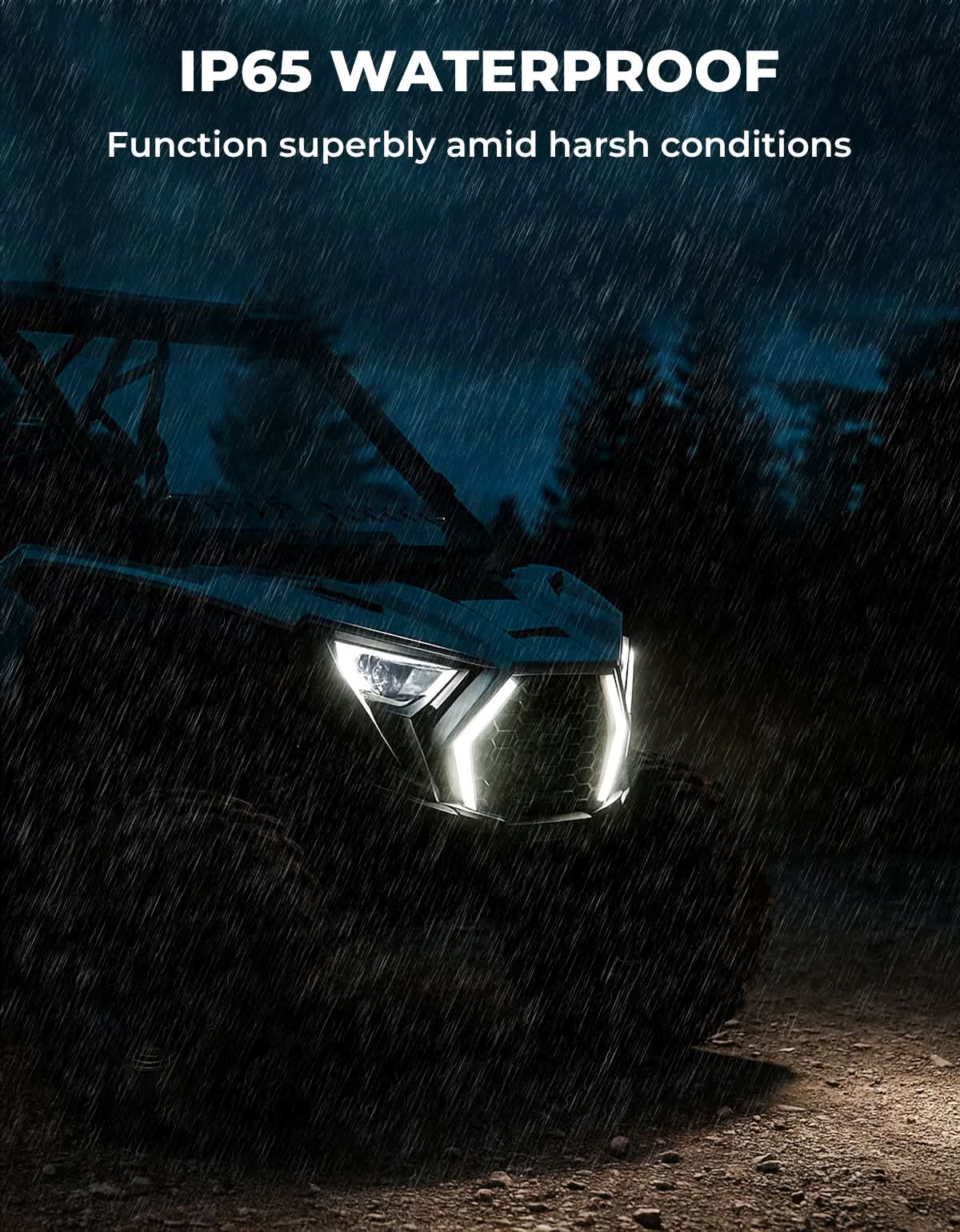 LED Grille Fang Lights for Polaris RZR Pro XP/Pro R/S 2025 Waterproof - Image 8