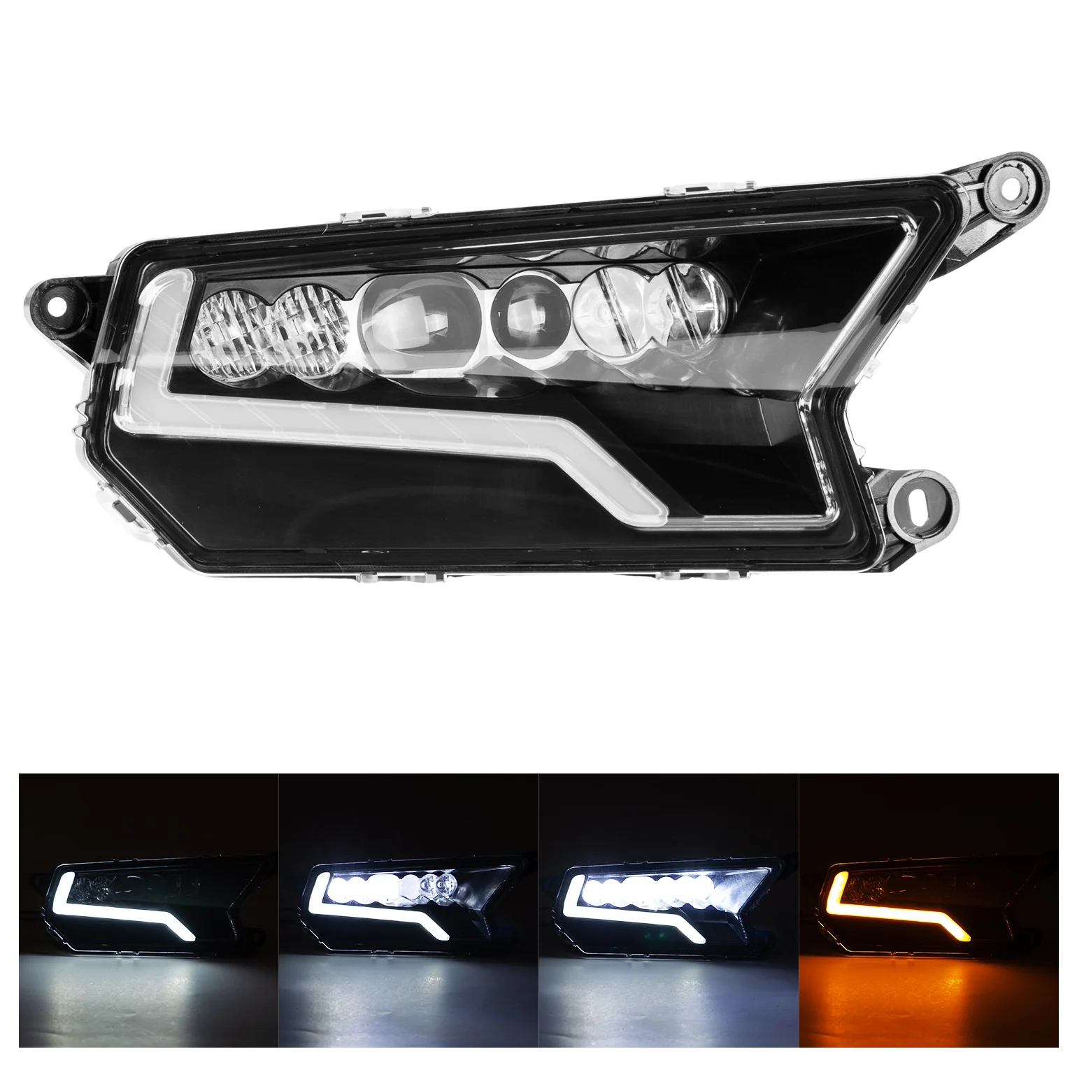 24W LED Headlight Waterproof Front Light for Polaris RZR XP 1000 / 4 1000 2024-2025 - Image 2