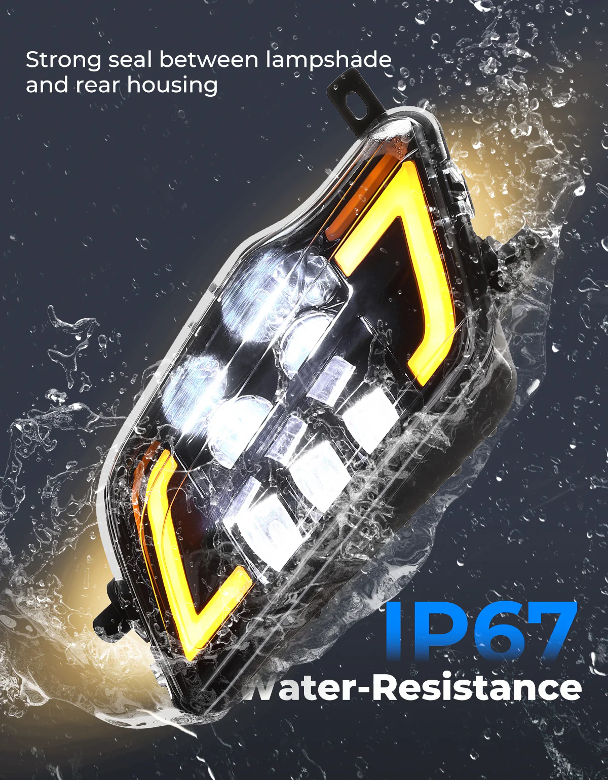 LED Headlight with Turn Signal for Pioneer 1000 700/ Talon 1000 - Image 4