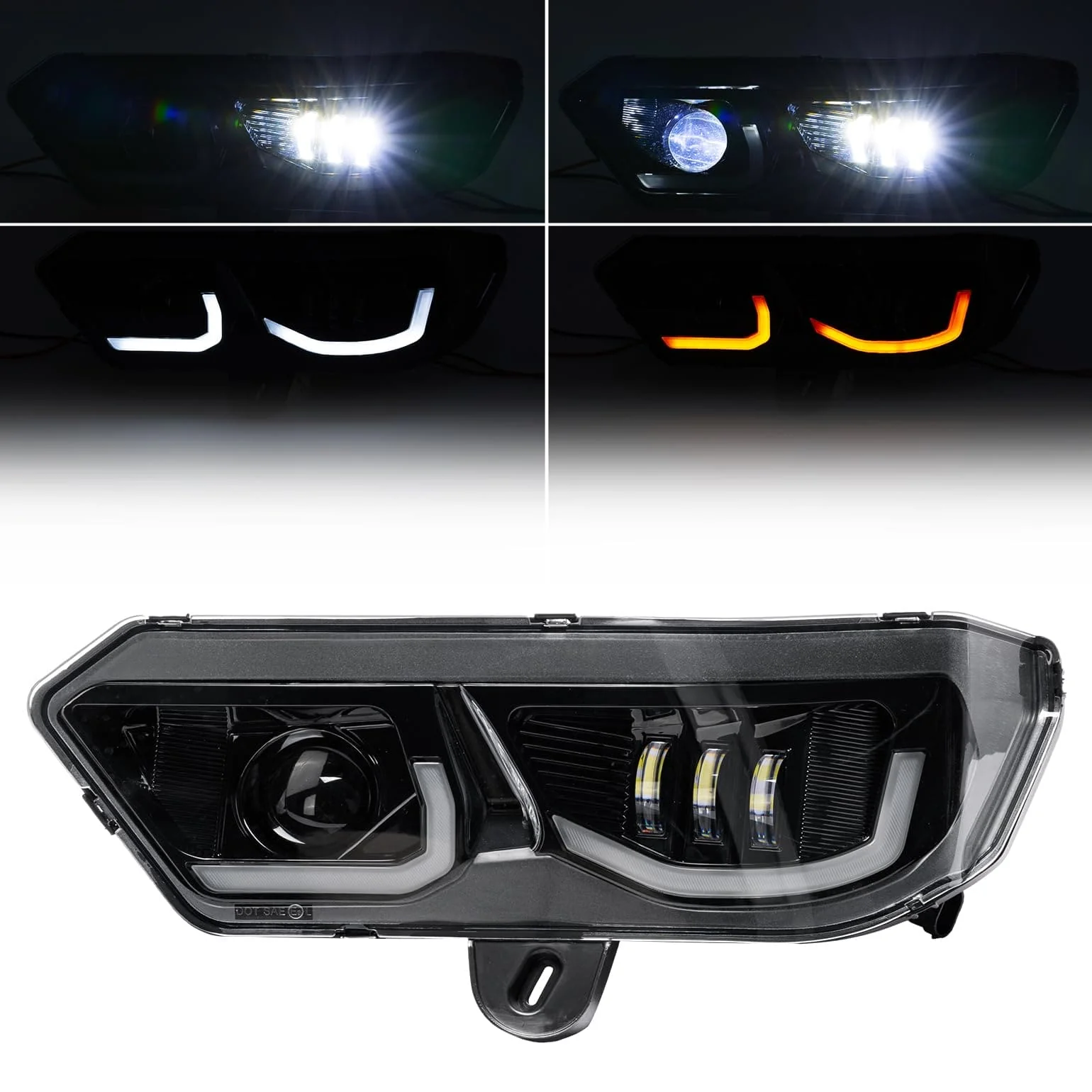LED Headlights Assembly Kit for Can-Am Defender HD10|9|8|7|5 - Image 2