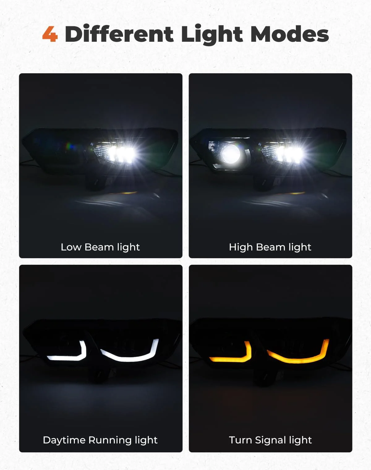 LED Headlights Assembly Kit for Can-Am Defender HD10|9|8|7|5 - Image 4