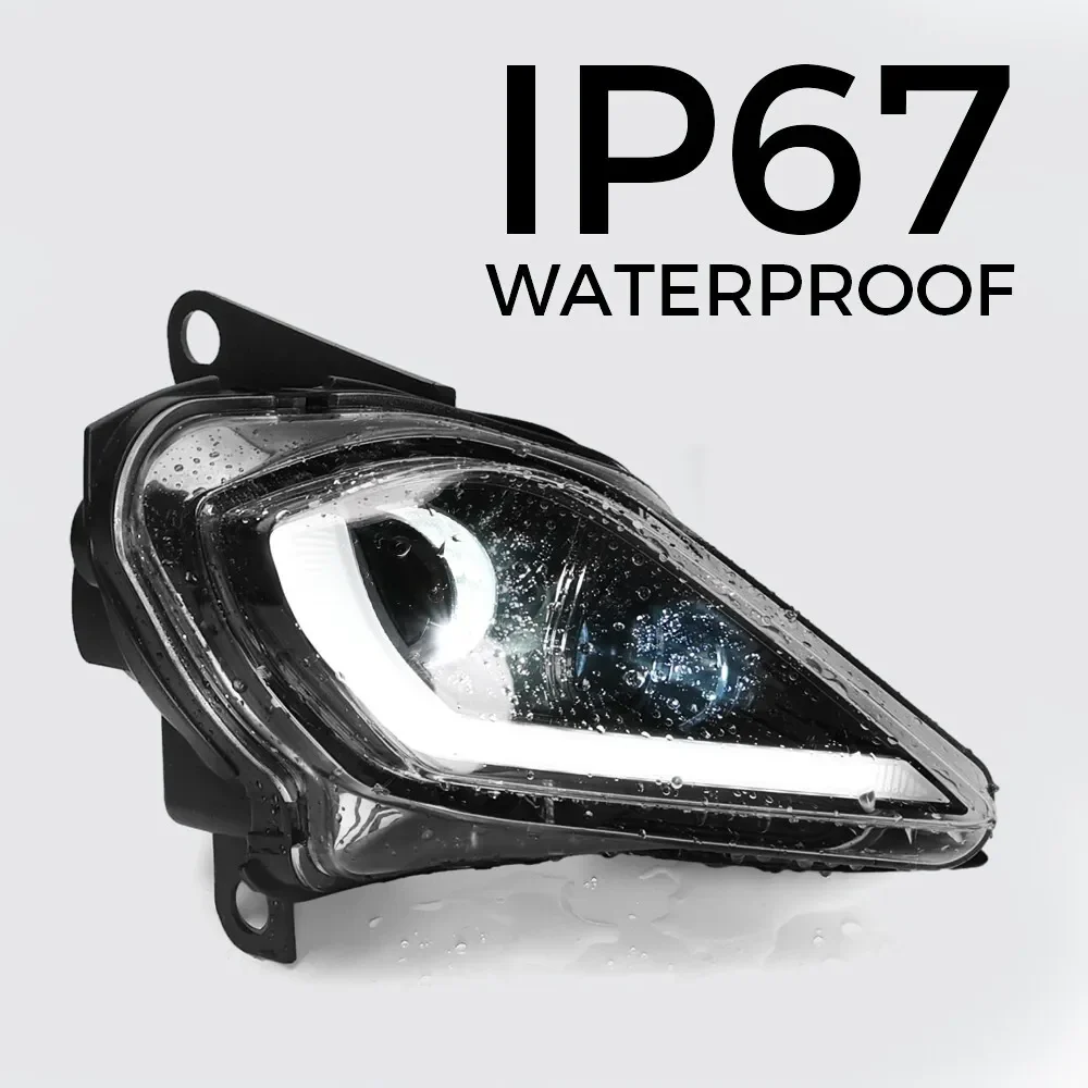 LED Headlights Set for 2006-2024 YAMAHA YFZ 450 RAPTOR 350 700 700R - Image 3