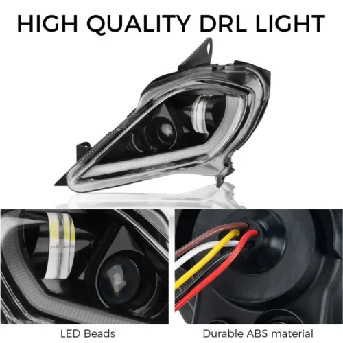 LED Headlights Set for 2006-2024 YAMAHA YFZ 450 RAPTOR 350 700 700R - Image 4