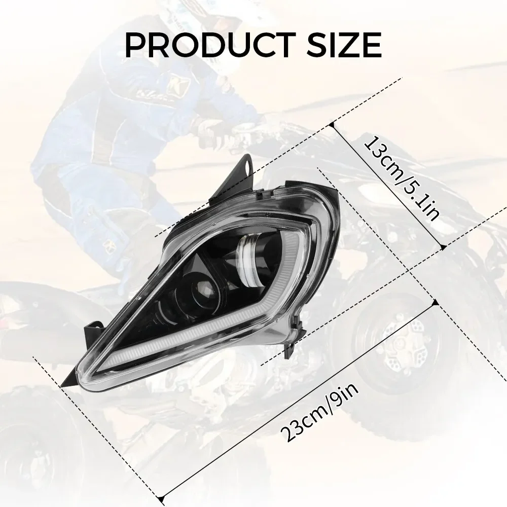 LED Headlights Set for 2006-2024 YAMAHA YFZ 450 RAPTOR 350 700 700R - Image 5