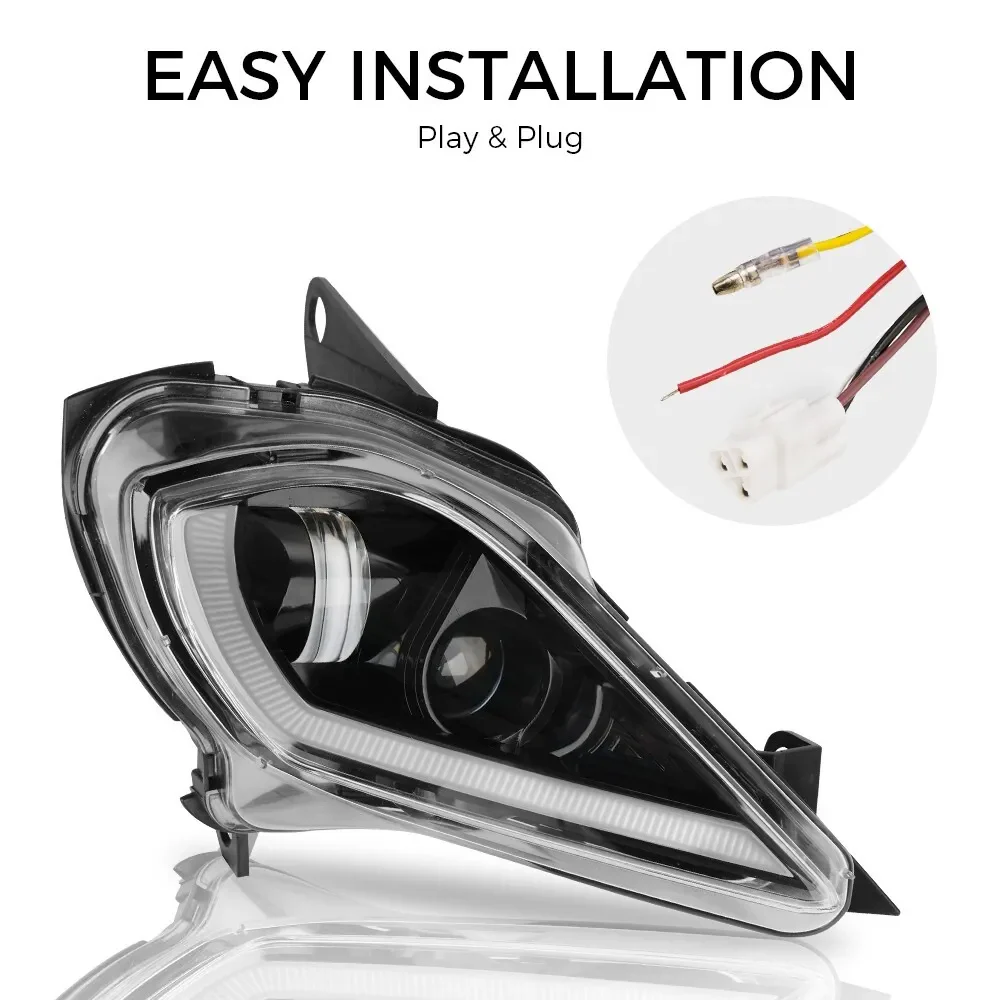 LED Headlights Set for 2006-2024 YAMAHA YFZ 450 RAPTOR 350 700 700R - Image 7