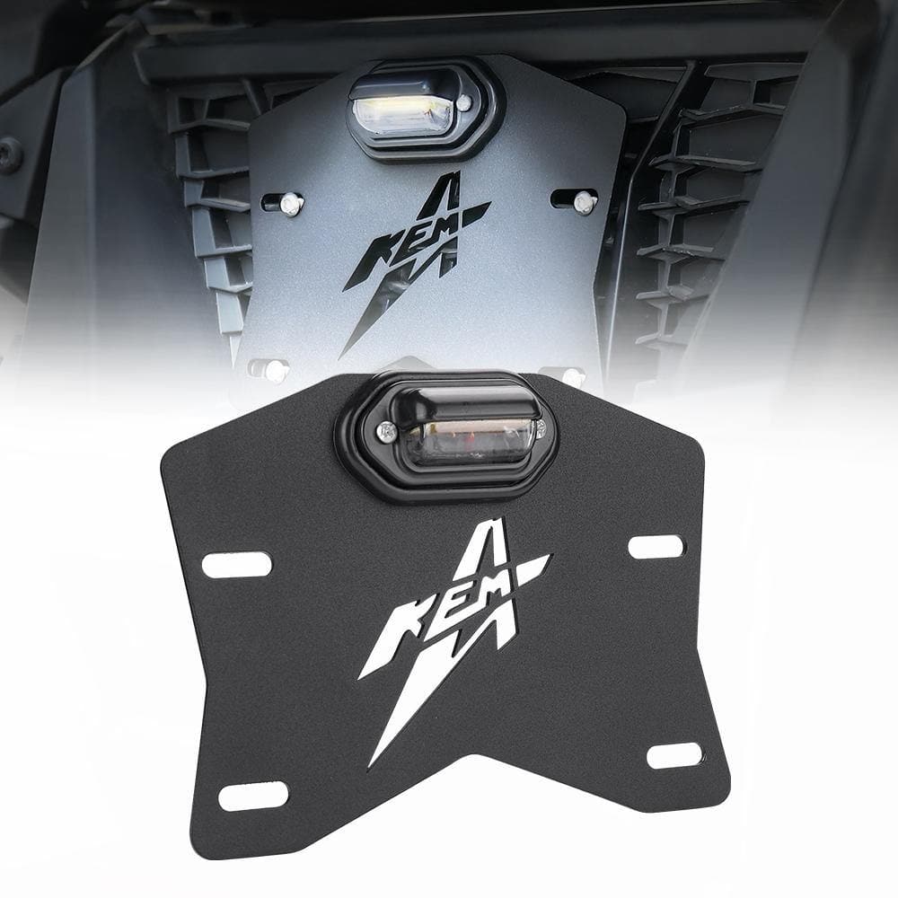 Universal LED License Plate Bracket Kit Fit Can-Am, Polaris - Image 2