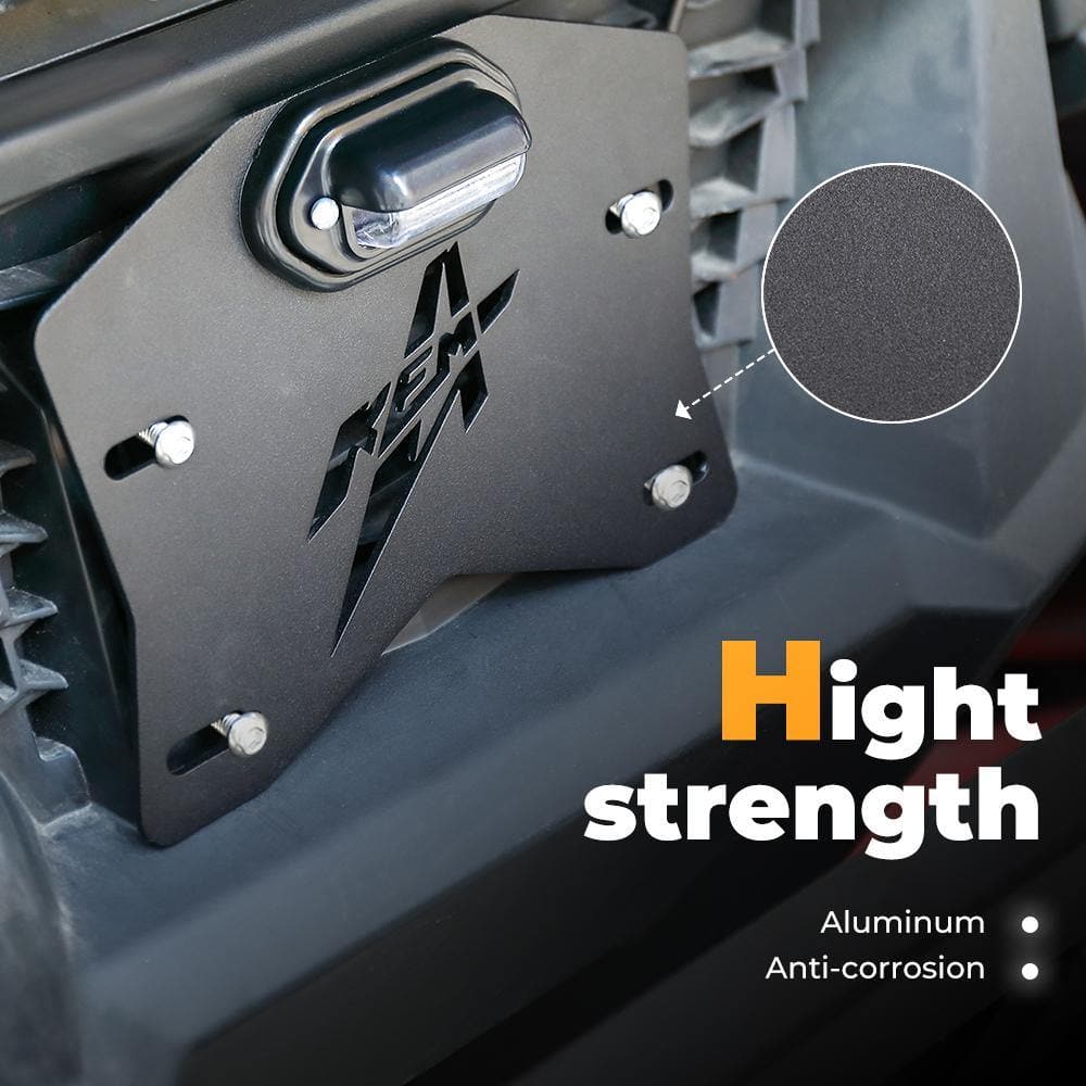 Universal LED License Plate Bracket Kit Fit Can-Am, Polaris - Image 3