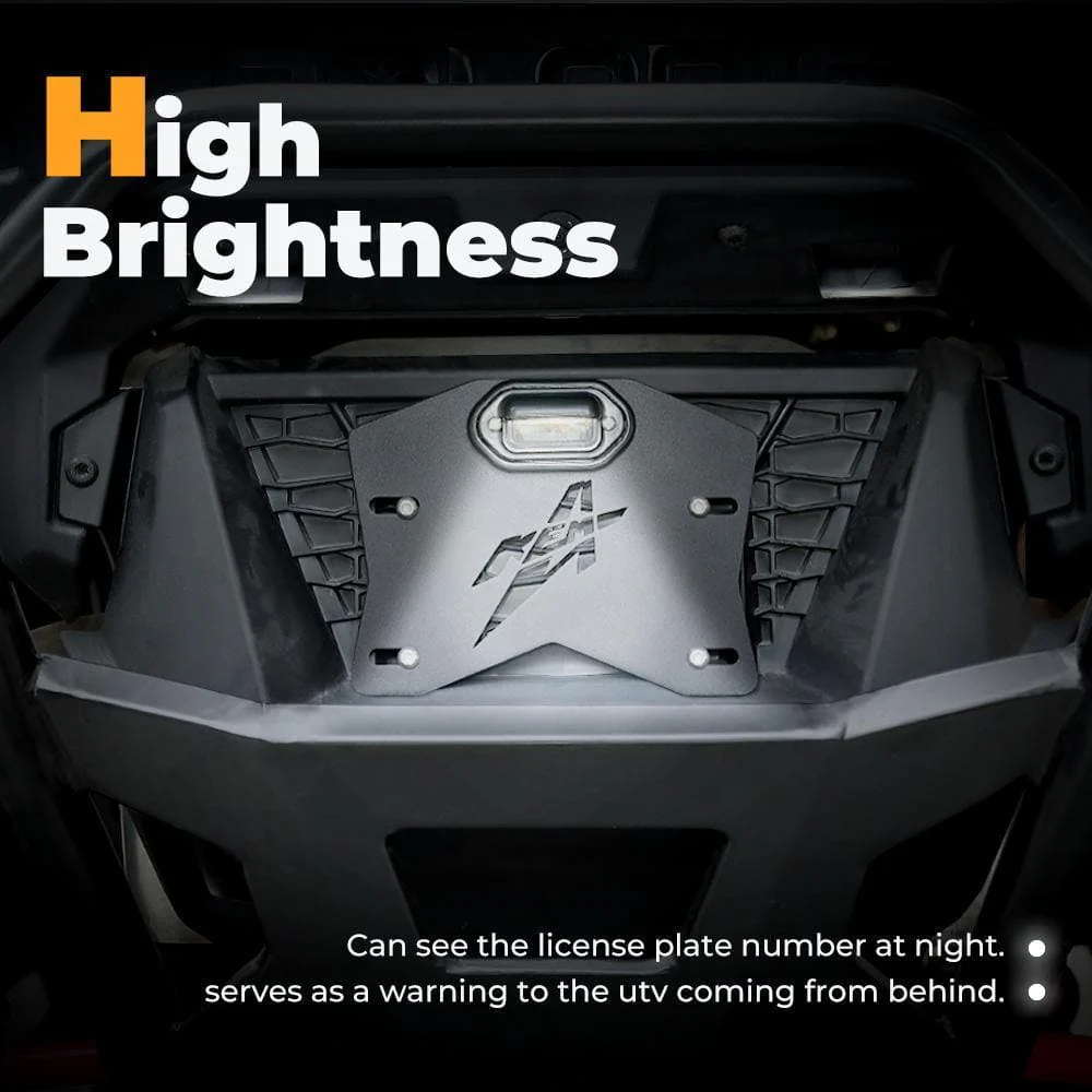 Universal LED License Plate Bracket Kit Fit Can-Am, Polaris - Image 5